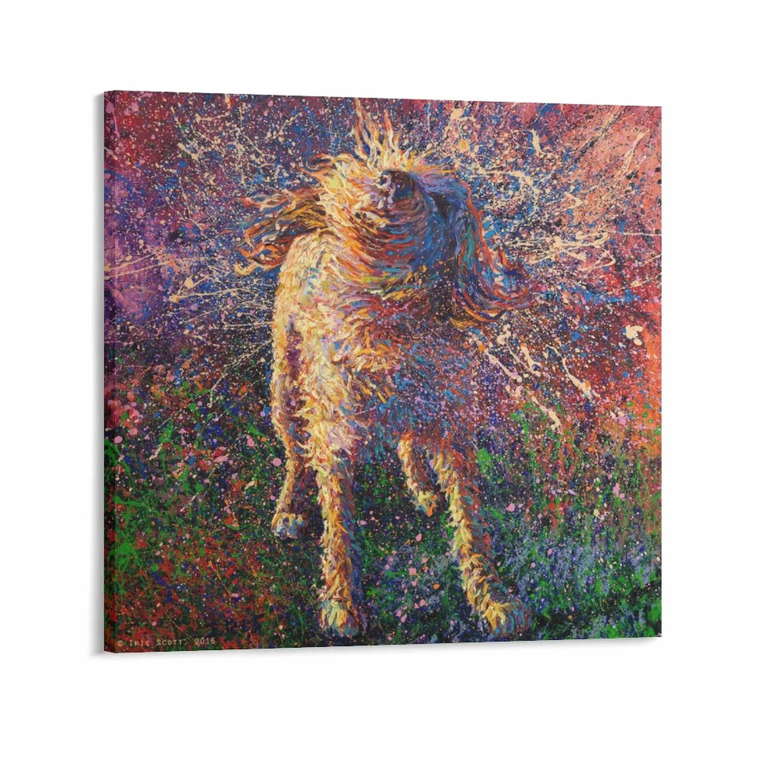 Póster de Pintura Cuadro por Iris Scott para Pared, Decoracion Habitacion, Póster de Decoración del Hogar, Lienzo de 70 x 70 cm