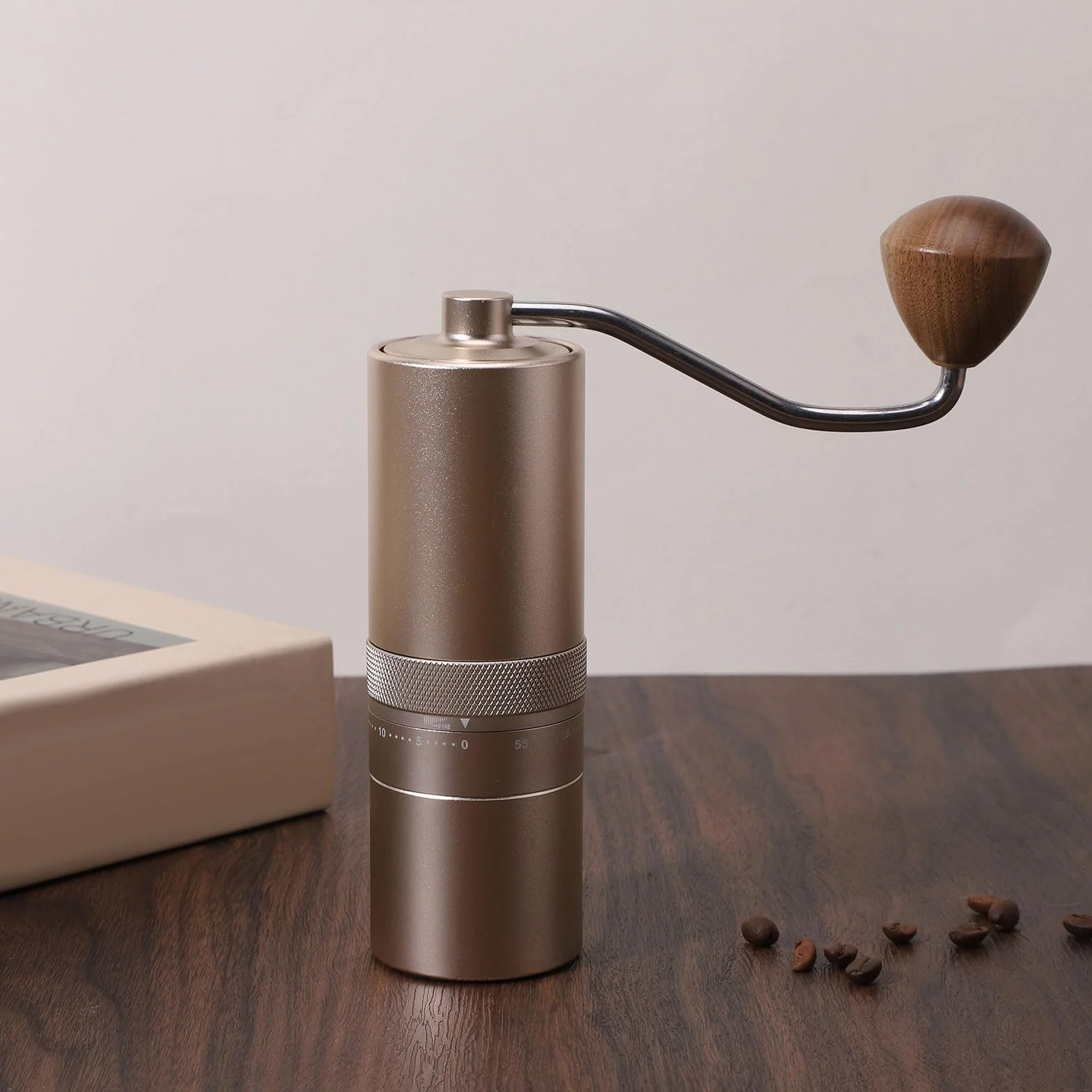 Molinillo de café Manual de Acero Inoxidable 304 de Grado médico con Materiales no tóxicos para oficinas en hogar y Uso en Exteriores Molinillo de café con Manual Núcleos de cerámica