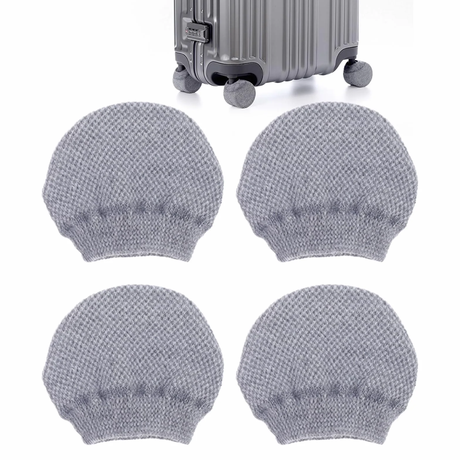 Luggage Wheel Covers - 4X Funda Protectora para Ruedas de Maleta | Piezas a Prueba de Polvo para Viajes de Interior y Vacaciones