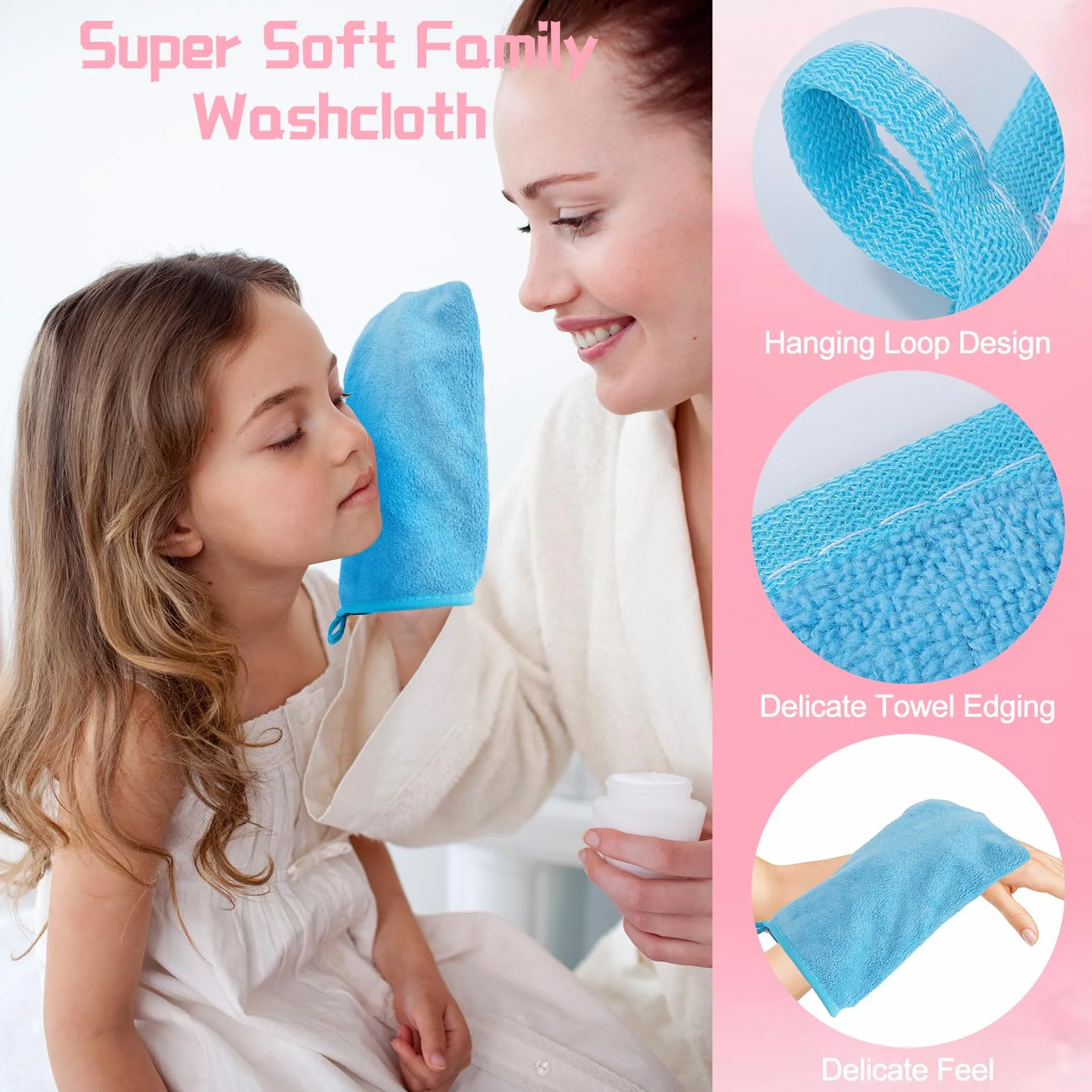 PHOGARY 10 Toallas Faciales Microfibra Premium 15x20 cm Superabsorbentes Secado rápido