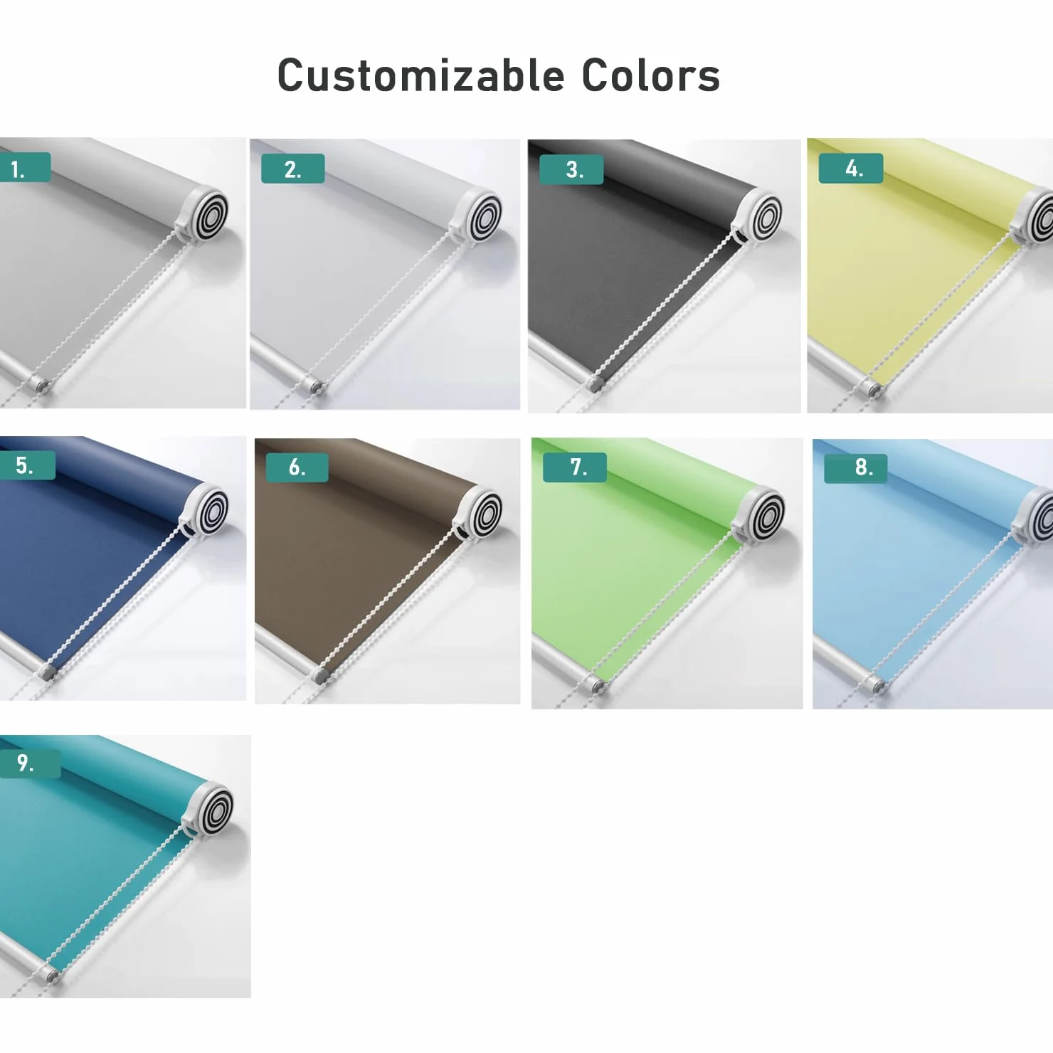 Estor Opaco Sin Perforación,Persiana Enrollable Blackout para Ventanas de Interior,Tela Poliéster Gris,Térmico,Privacidad,para Casa,Oficina,Personalizada,Ancho x Alto（90W x 120H cm）