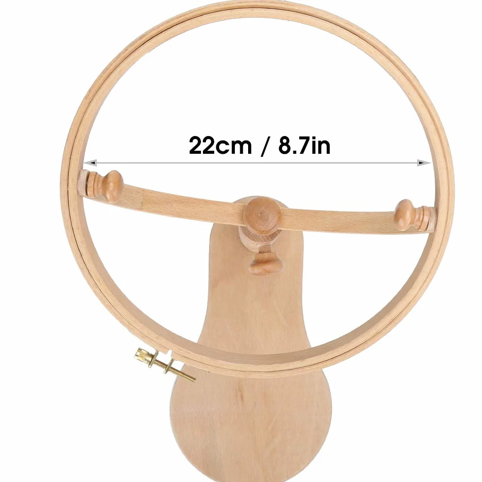 Bastidor de Punto de Cruz Soporte de Madera para Bordado Bastidor de Bordado Redondo Aro de Madera portátil Suministros para Punto de Cruz Herramientas de Costura