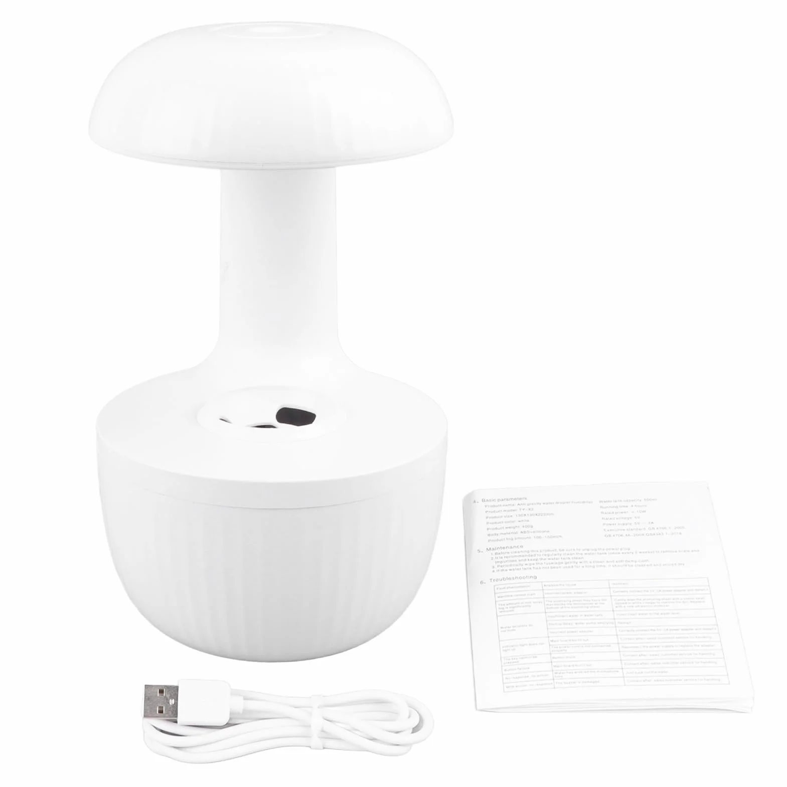 Humidificador de Niebla Fría, Humidificadores Inteligentes de 500Ml para Dormitorio con Diseño Antigravedad Apagado Automático,Humidificador Aire para Habitaciones Grandes
