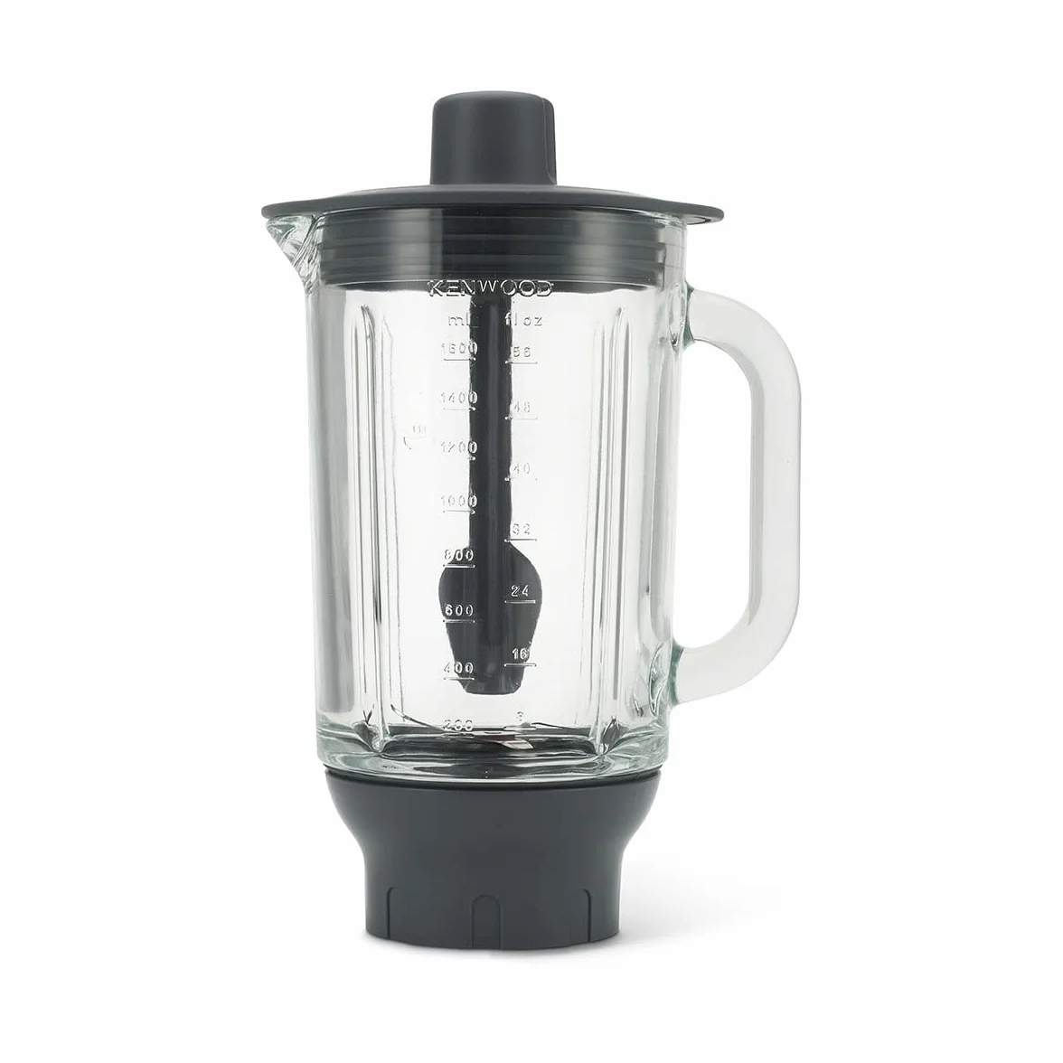 Kenwood KAH359GL Cuenco licuador Vidrio 1,8 L, Gris, Transparente