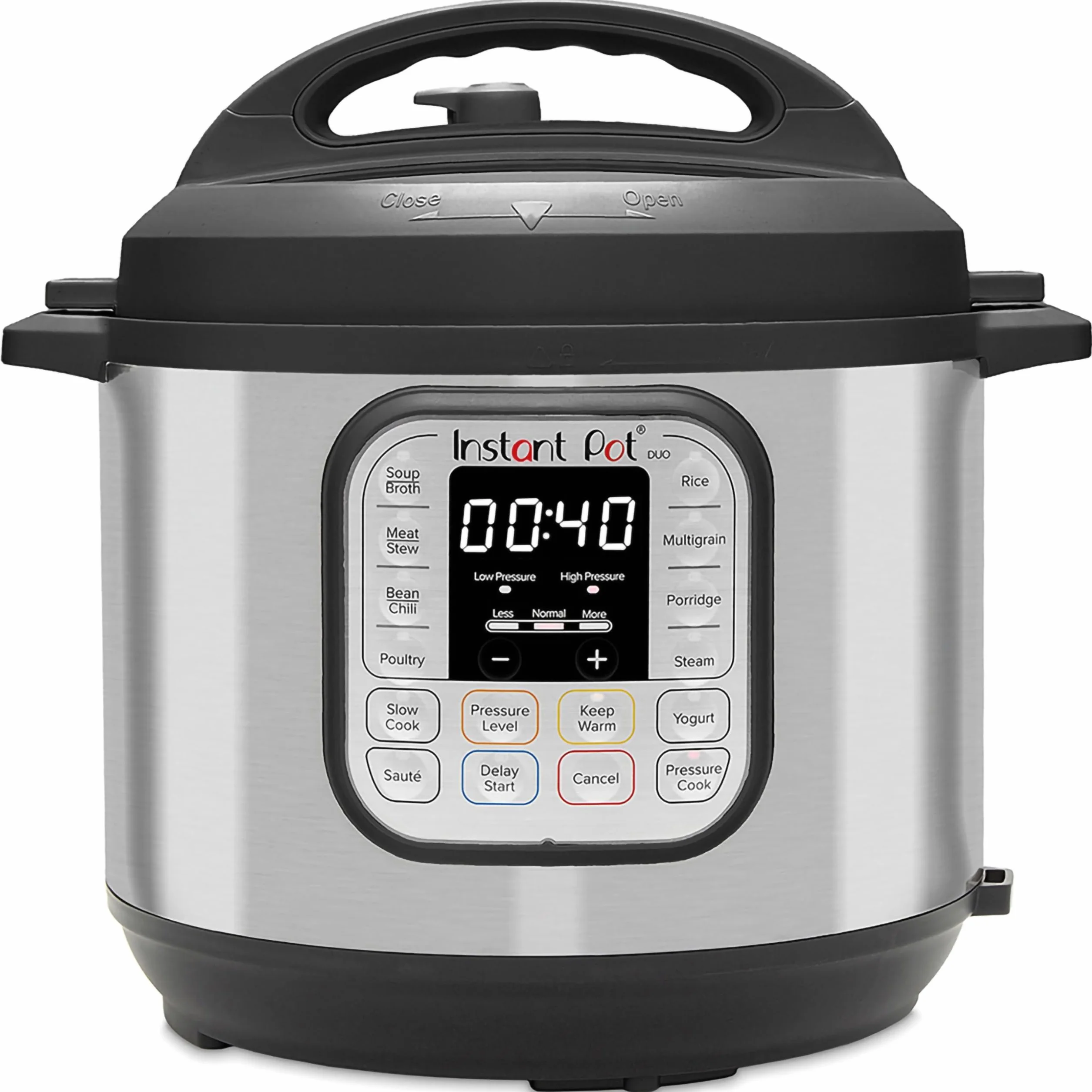 Instant Pot Olla Eléctrica a Presión Ip Duo80, V2 de 8 L, 7 en 1, de 1200 Vatios y con Exterior y Recipiente Interior de Acero Inoxidable