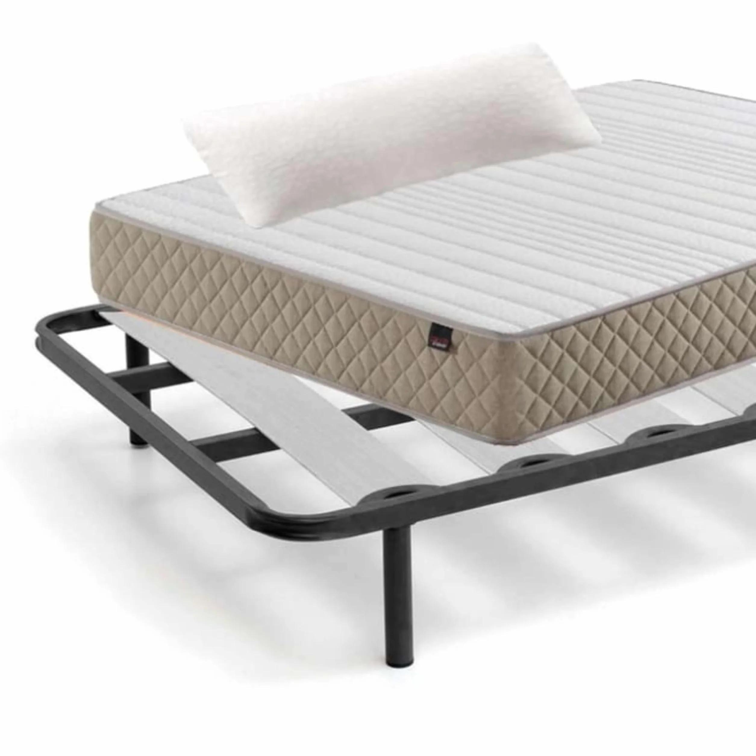 Miroytengo Packs Descanso Completo (colchón + somier o Base+ Patas+ Almohada) (HIPNOS, 105x190 cm)