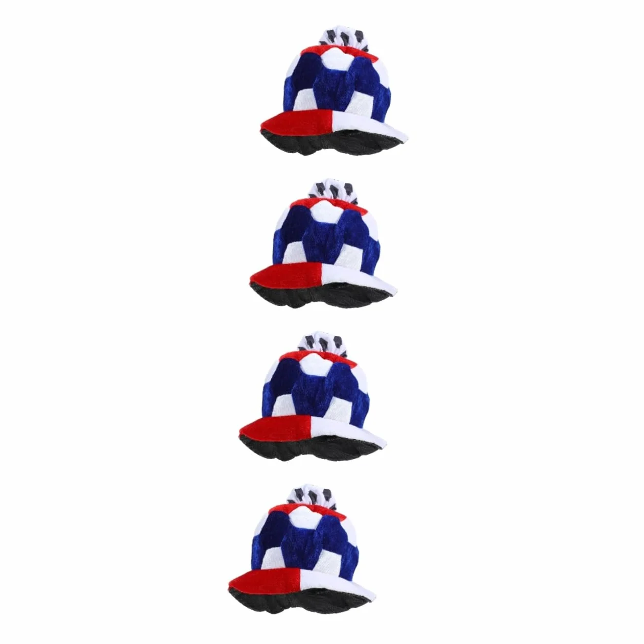 Gorra De Gorras De Fútbol Sombrero De Peluche Sombrero De Juego De Fútbol Decoración De La Cabeza Accesorio De Animador o De Felpa Novedoso De Lana