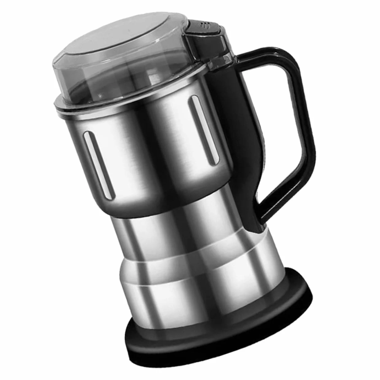 LABRIMP Molinillo de Café Eléctrico Portátil para Hogar, Plata | Acero Inoxidable, Molienda Fina, Uso en Casa o Actividades al Aire Libre