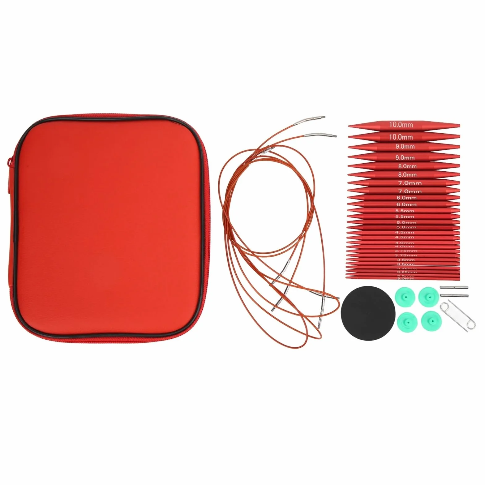 Agujas Tejer Juego de agujas tejer, varios tamaños, circulares intercambiables desmontables, Kit ganchillo