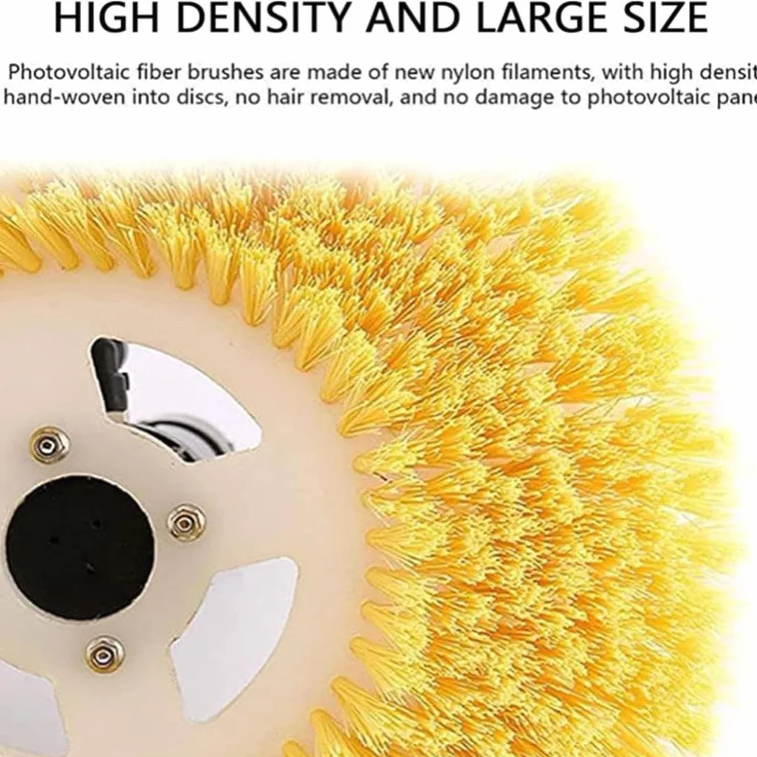 Cepillo Eléctrico para Limpieza De Paneles Solares, Equipo De Limpieza De Paneles Solares De Doble Cabezal De 3,5 M/5,5 M/7,5 M, Robot Limpiador Solar, 2 Cepillos Redondos,7.5m