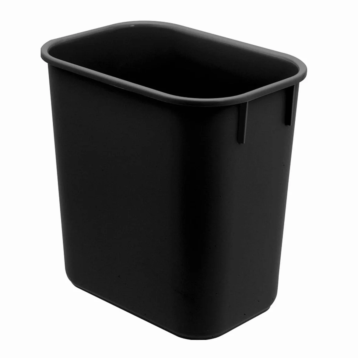 Acrimet Papelera, Cubo para el Escritorio, 3.25 galones / 13 Cuartos / 12 litros (plástico) (Color Negro) (Conjunto de 4)