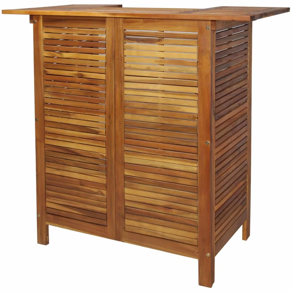 Mesa Alta de Bar, Mesa Cocina, Mesa Recibidor, Cocina Muebles, Mesa Consola, Barra Cocina, Mesa Auxiliar, de Madera de Acacia Maciza 110x50x105 cm