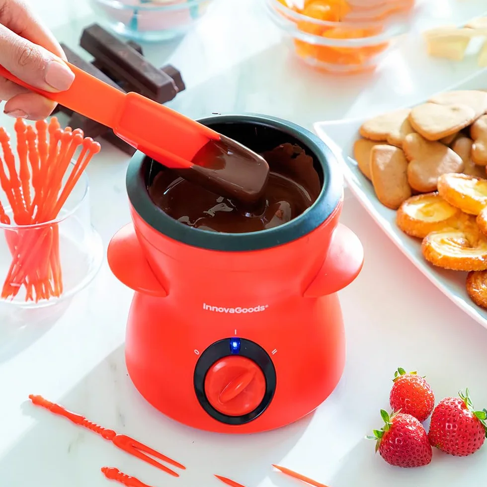 InnovaGoods® Fonlat Fondue de Chocolate con Accesorios, Elegante para Hogar y Fiestas