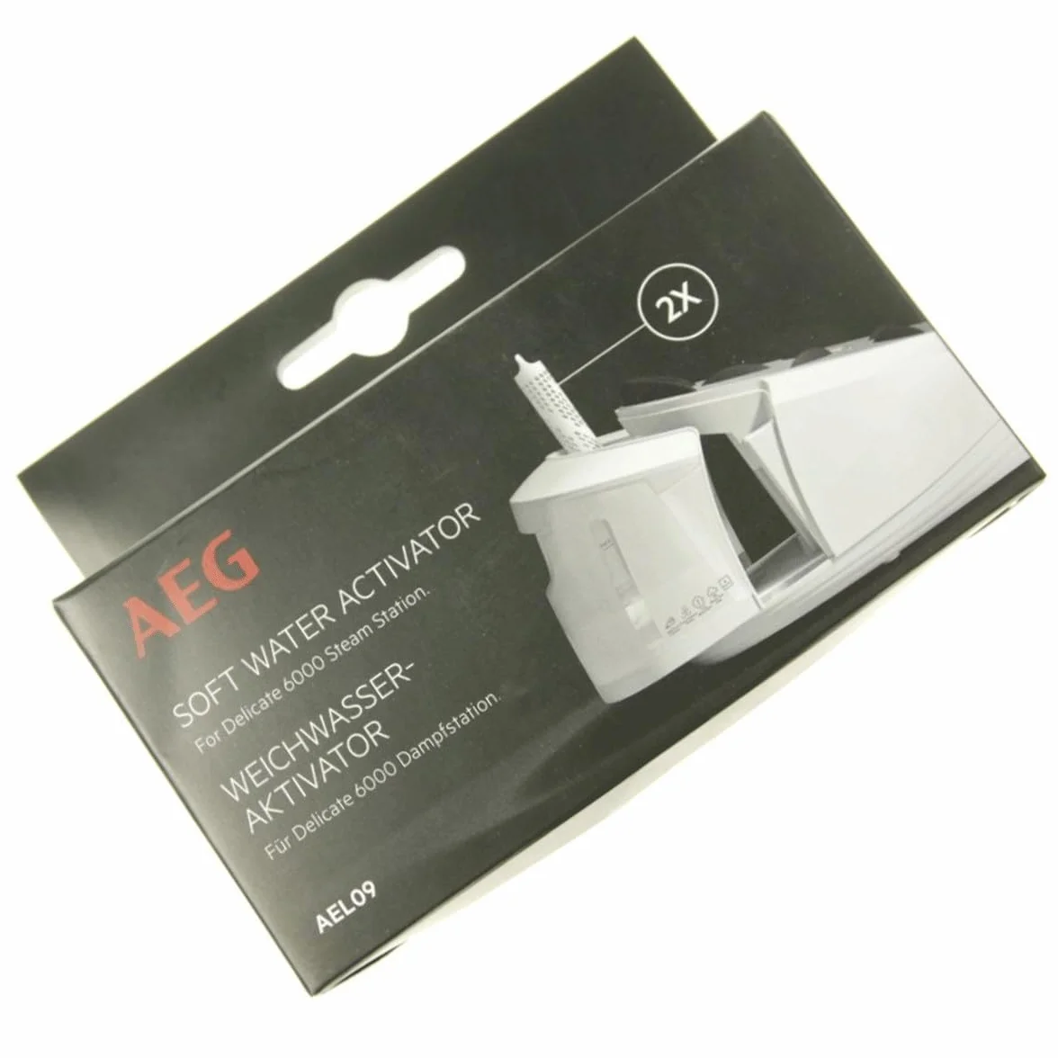 AEG AEL09 - Cartuchos antical para estación de vapor ST6-1-4LG, ST6-1-6D (activador de agua blanda, prevención de calcificación, filtración de alta eficiencia, accesorios estación de vapor, fácil