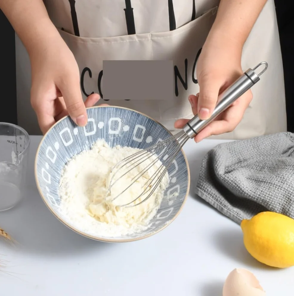 Batidor Huevos Batidor De Huevos Manual Multifuncional, Acero Inoxidable, Herramientas Cocina For Hornear, Adecuado For Agitar Condimentar Harina Utensilios Cocina(10inch)
