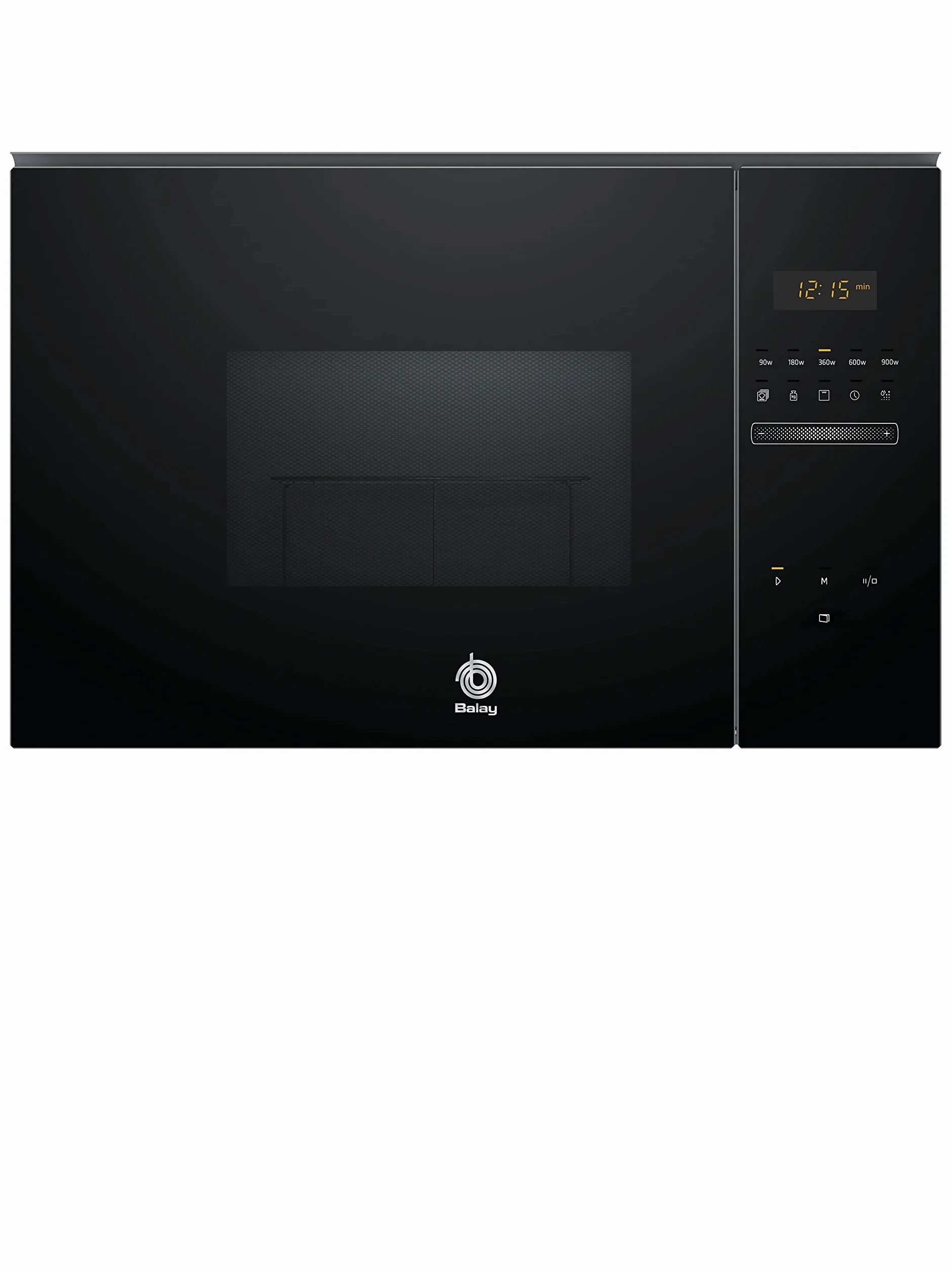 Balay, 3CG5175N2, Microondas Integrable, Grill, 54.9P x 55W x 38.2H, 25 l, 1450W, Aqualisis, Ap. lateral izquierda, Cristal Negro