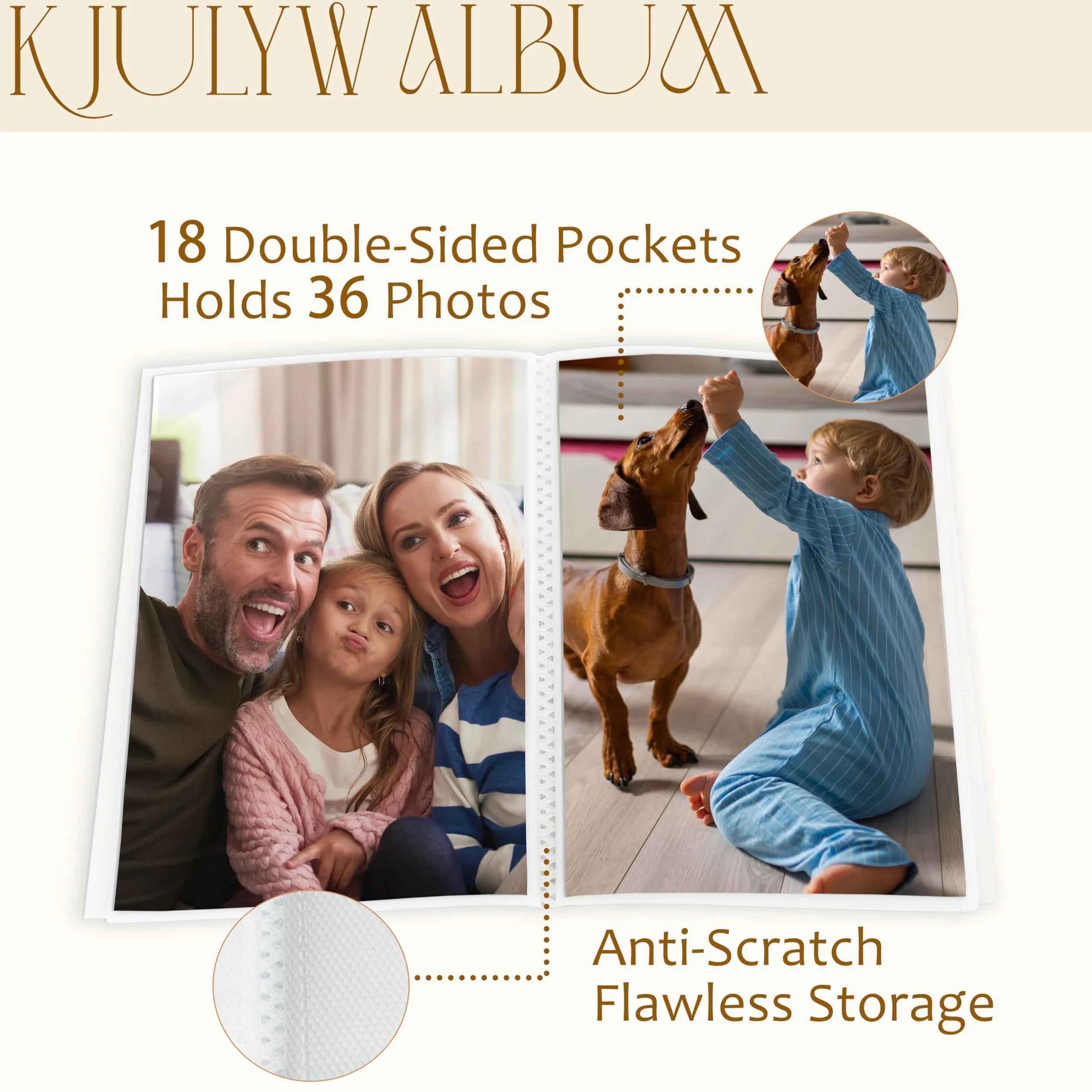 Álbum de fotos de perro de 4 x 6 pulgadas, regalos para amantes de los perros, diseño abstracto azul, pequeño álbum de fotos para 18 bolsillos, con capacidad para 36 fotos, álbum de fotos para