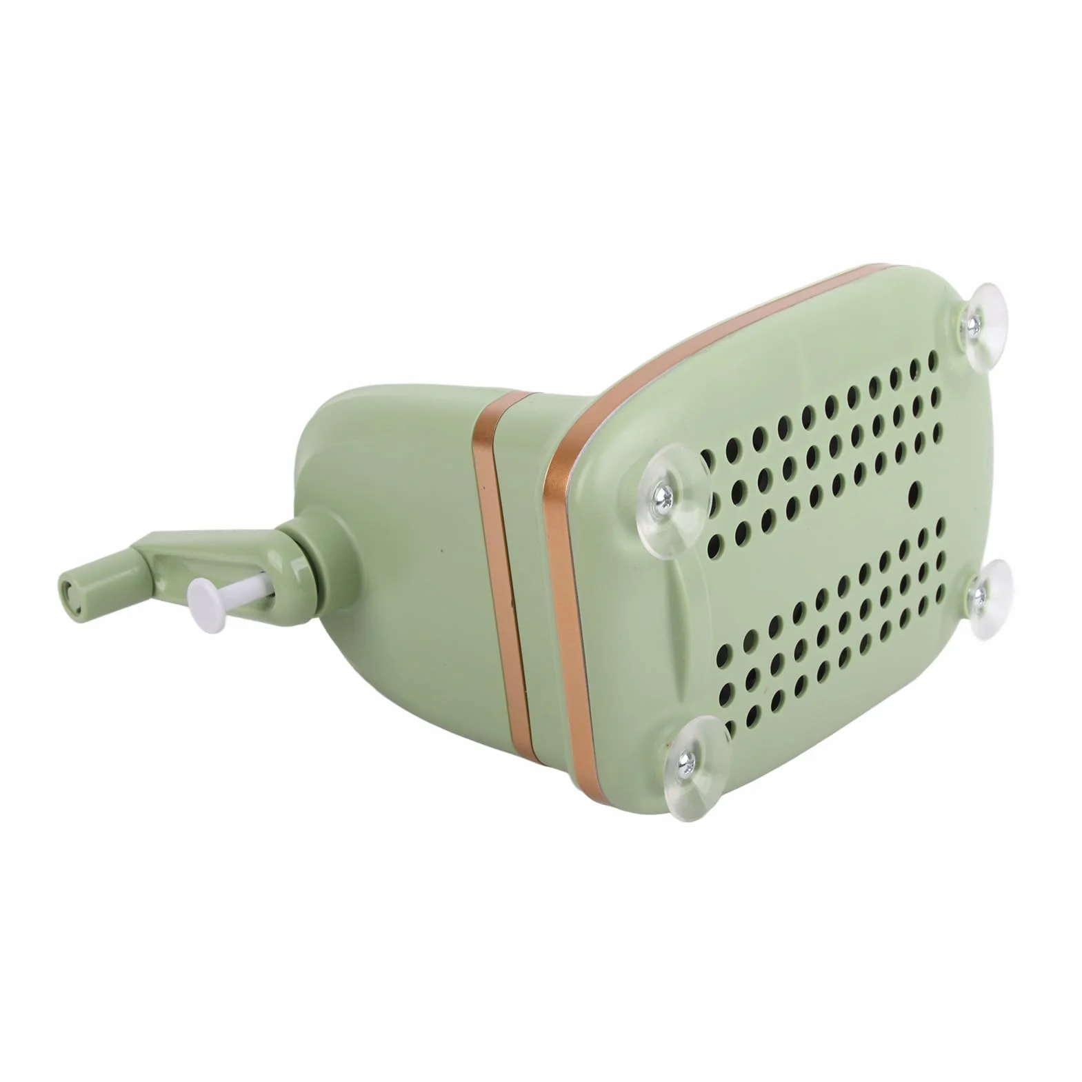 Peladora de Manzanas de Acero Inoxidable con Manivela para Cocina, Máquina Peladora de Frutas para el Hogar, Verde