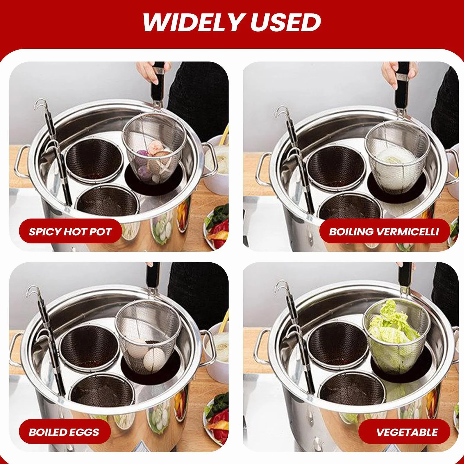 de espagueti con cesta escurridor | Utensilio de cocina para fideos, cocina de espaguetis y vapor | Para amantes de la cocina Principiantes profesionales Preparación de comidas