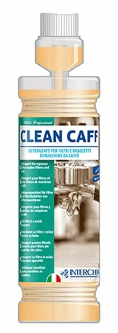 Clean Caff - Limpiador para filtros y brazos de las cafeteras - Paquete : 6 botellas adecuadas dosis de 1 l.