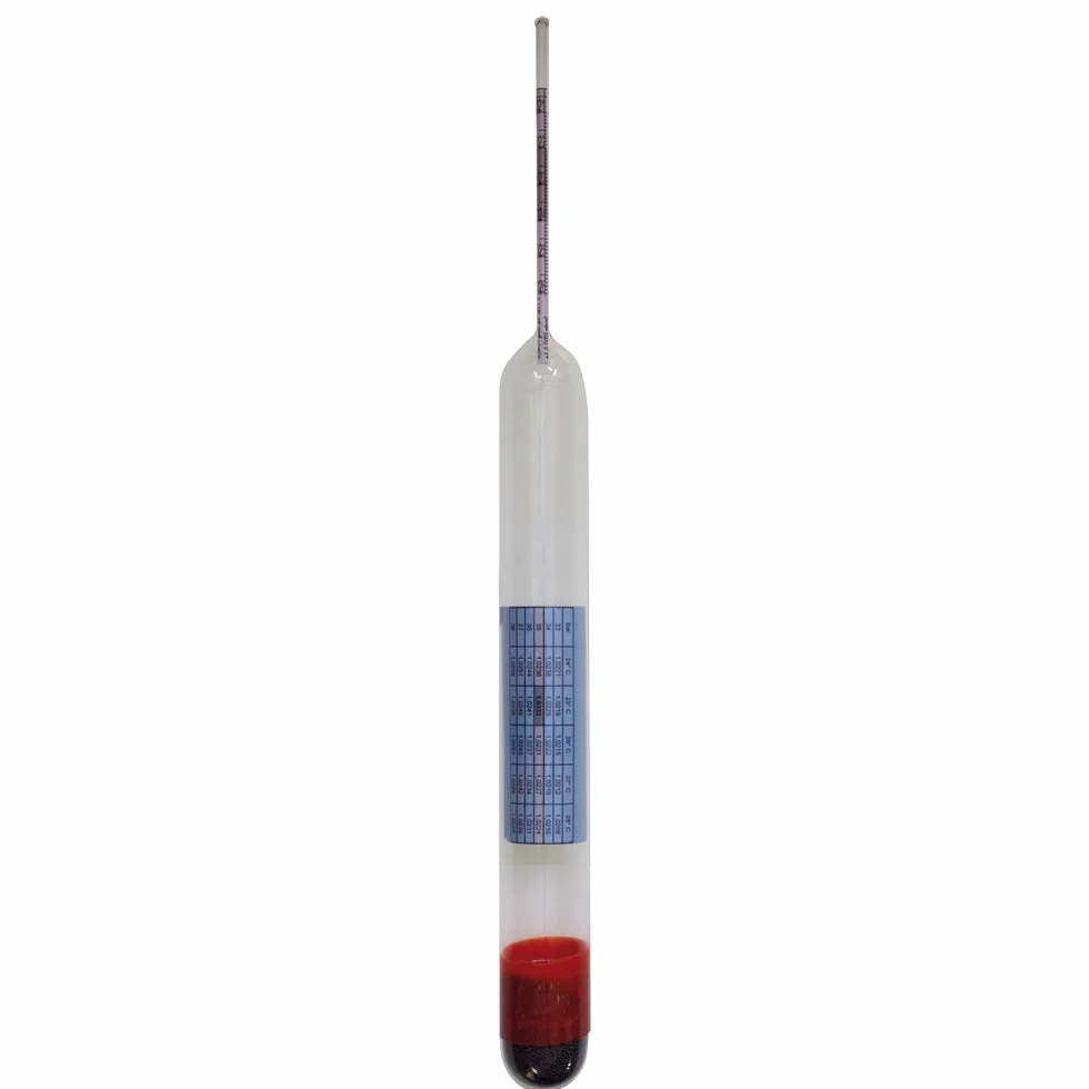 Dupla Marin Areómetro de precisión I para una medición de Densidad más precisa I Tabla de conversión integrada Temperatura de salinidad de Densidad en el Cuerpo vítreo