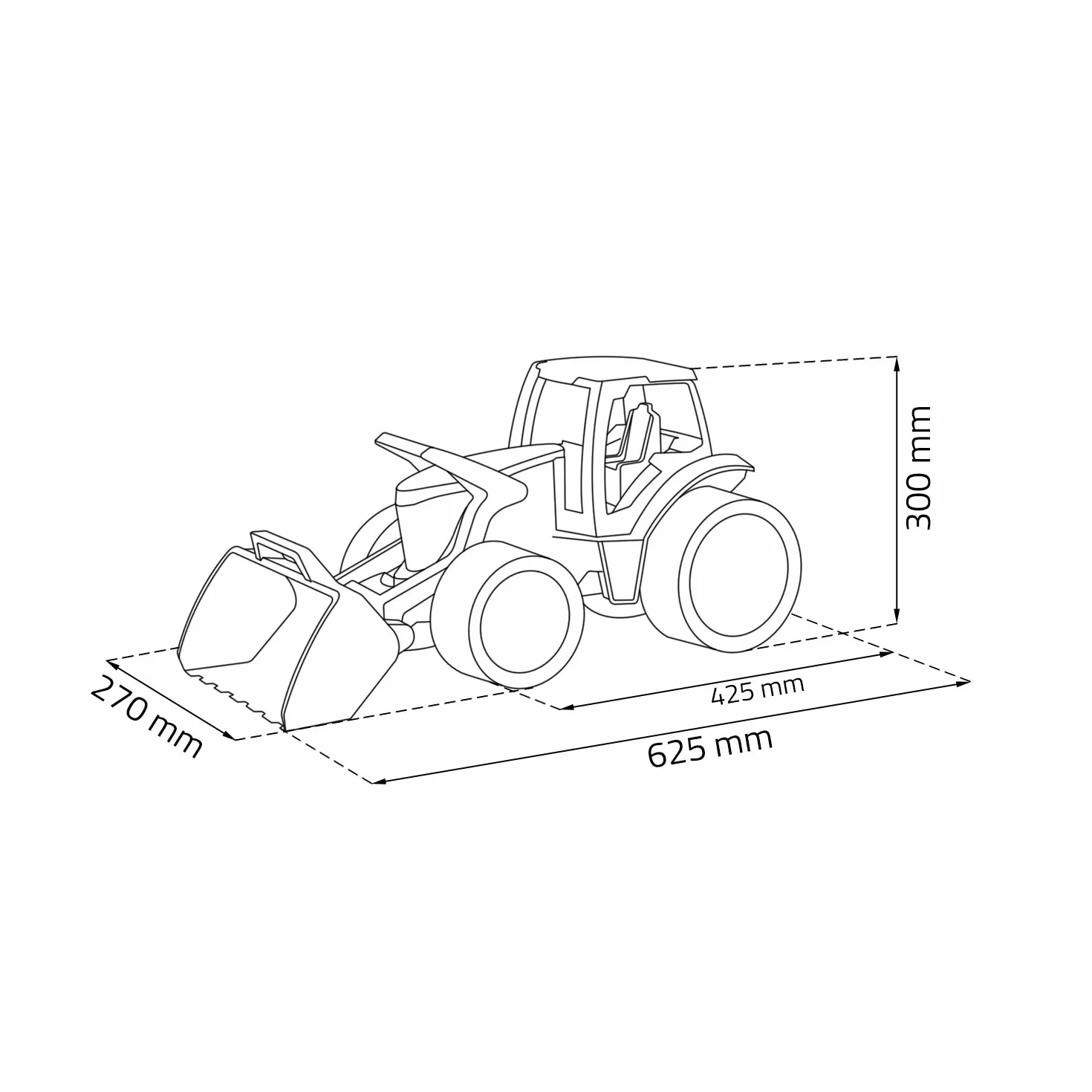 Traktor-Spychacz 62 cm
