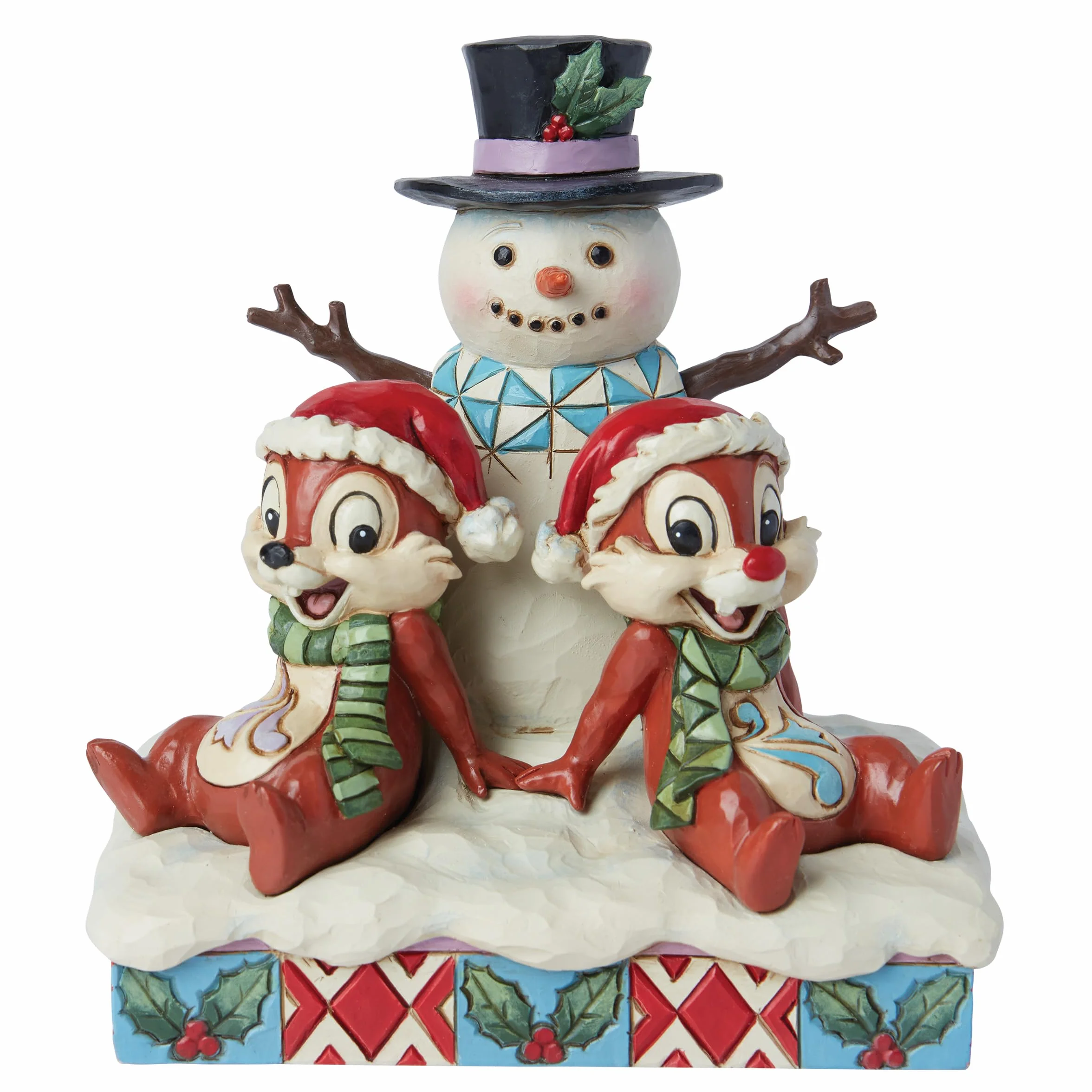 Enesco Jim Shore Chip & Dale Figura de muñeco de Nieve
