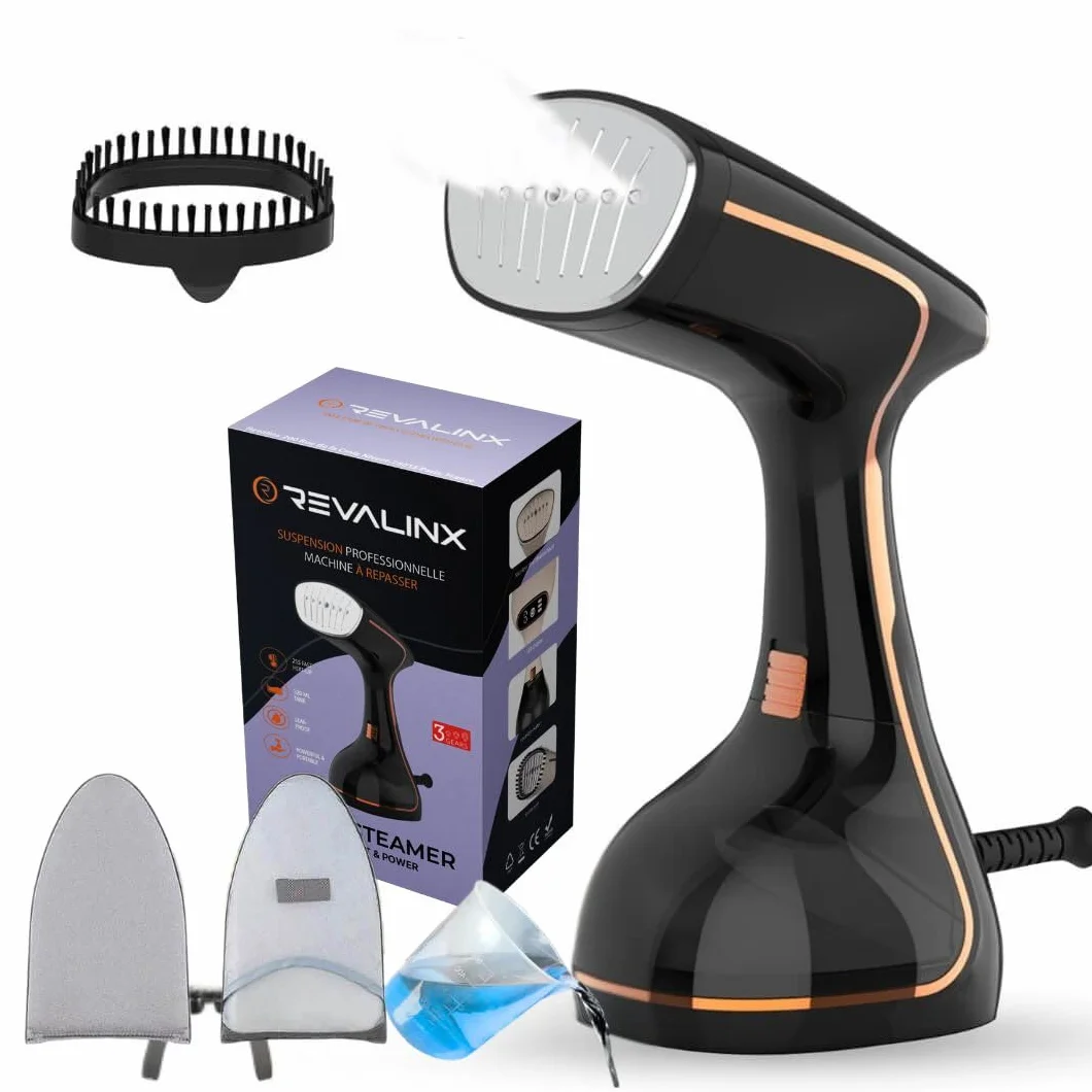 Plancha Vertical Vapor 1800W, Portátil y de Mano 2 en 1 con Pantalla LCD, Depósito 320ml, Antigoteo, Calentamiento Rápido – Steamer para Ropa Viaje y Hogar