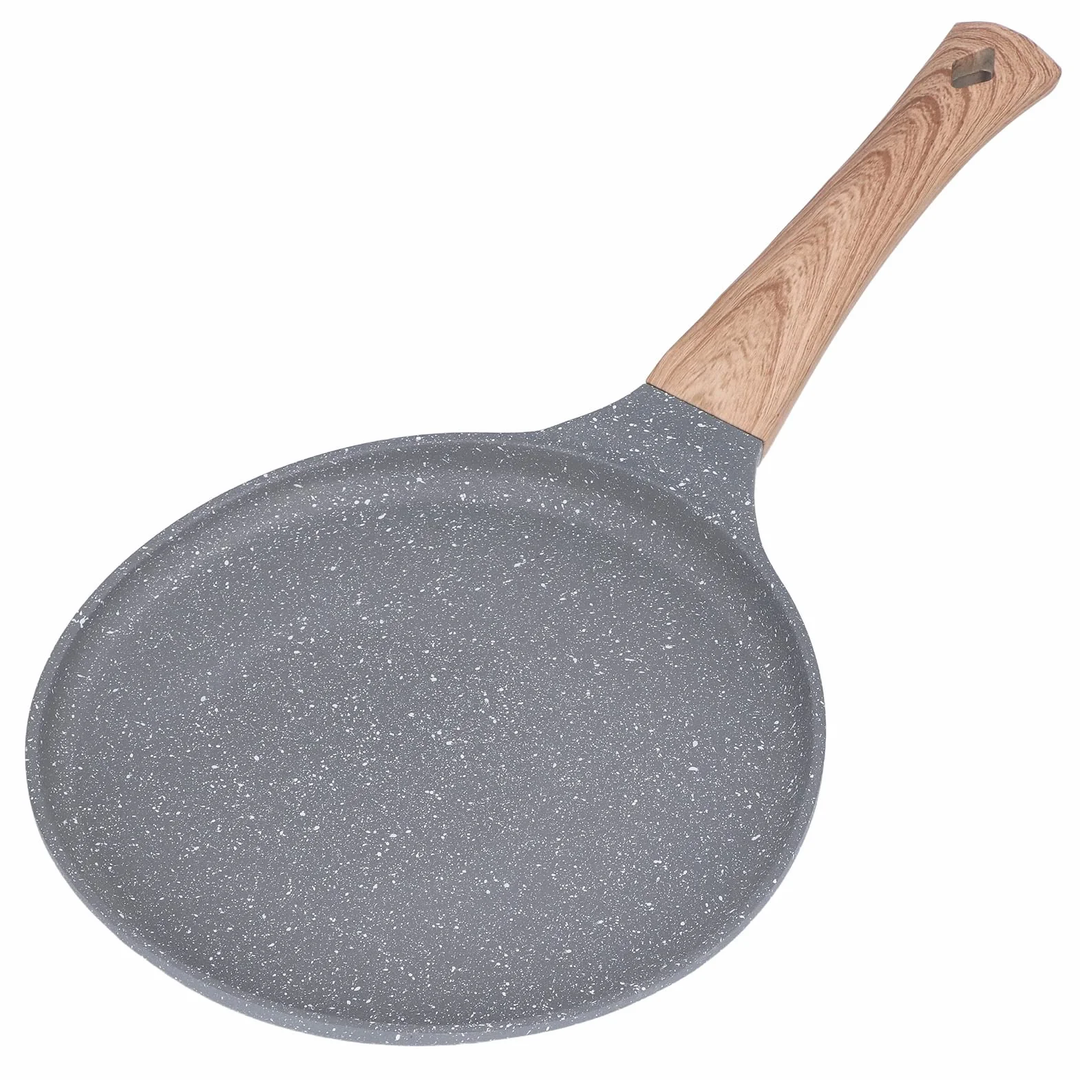 Comal de Hierro Fundido para Tortillas de Maíz - Sarten Antiadherente de Aluminio con Base Plana - Gris
