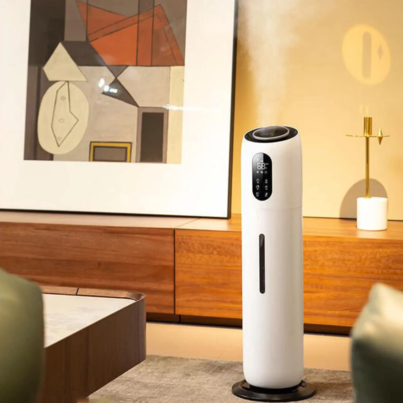 Humidificadores Humidificadores de Aire Humidificador para Dormitorio, Humidificador de Niebla súper silencioso de 28 dB Humidificador de 9 L con Apagado automático, Humidificador pequeño para Plant