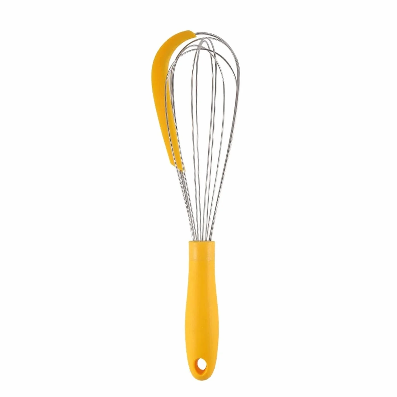 Batidor Huevos Batidor De Huevos Manual Giratorio Multifuncional, Cocina, Herramientas For Hornear, Mezclador Harina Silicona Utensilios Cocina(Yellow)