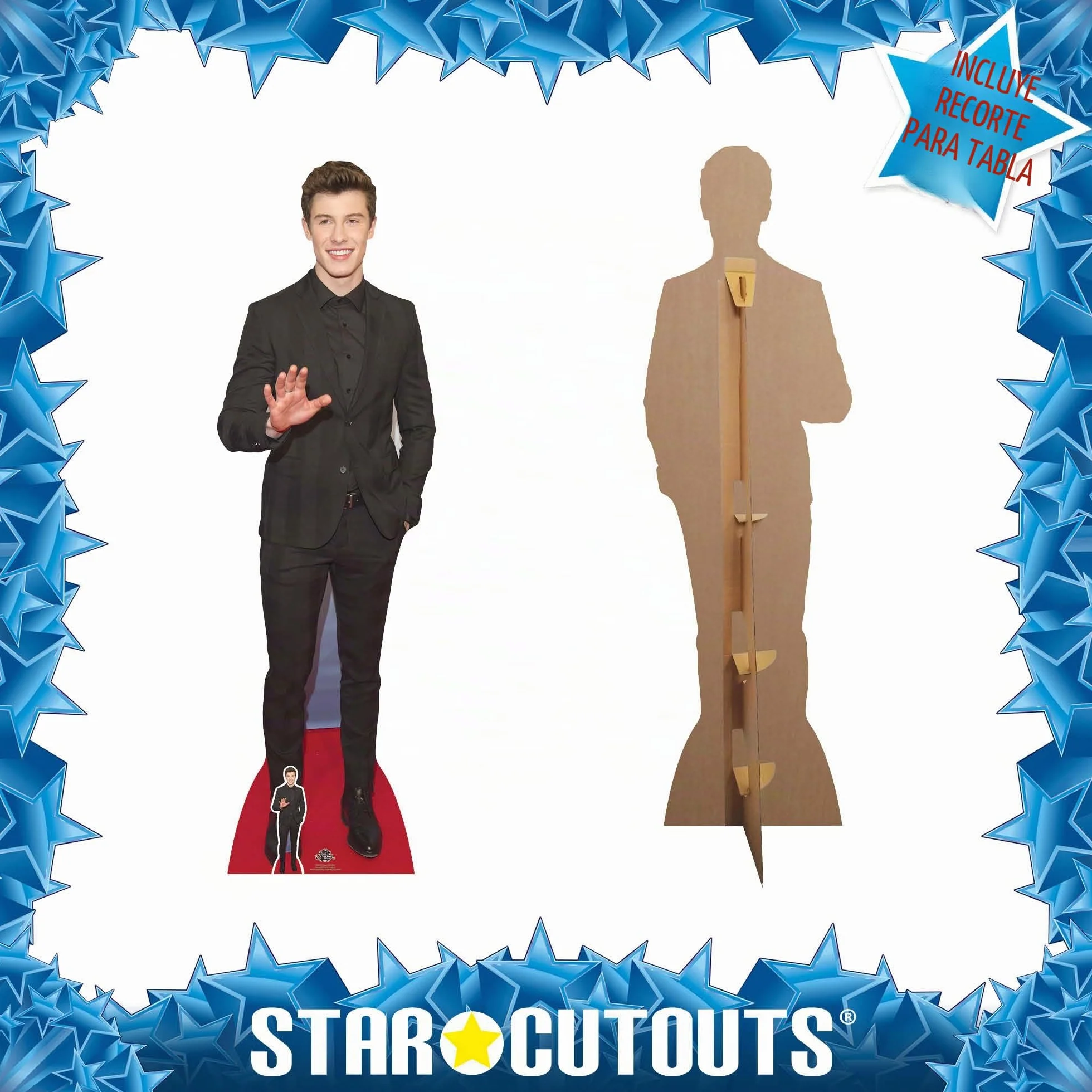 Star Cutouts Shawn Mendes (cartón, Multicolor