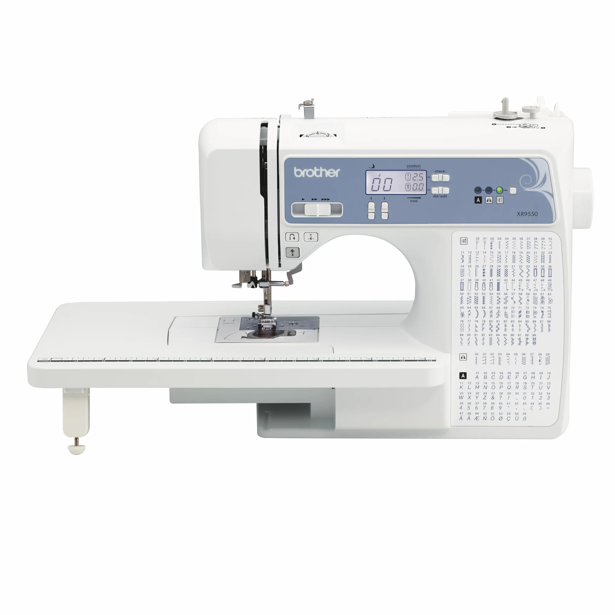 Sewing Machine,Handheld Sewing Machine Household Quick Repairing Tool Portable with Free Sewing Knit Handy Sewing Machine | 165 puntadas integradas, pantalla LCD, mesa ancha, 8 prensatelas incluidos