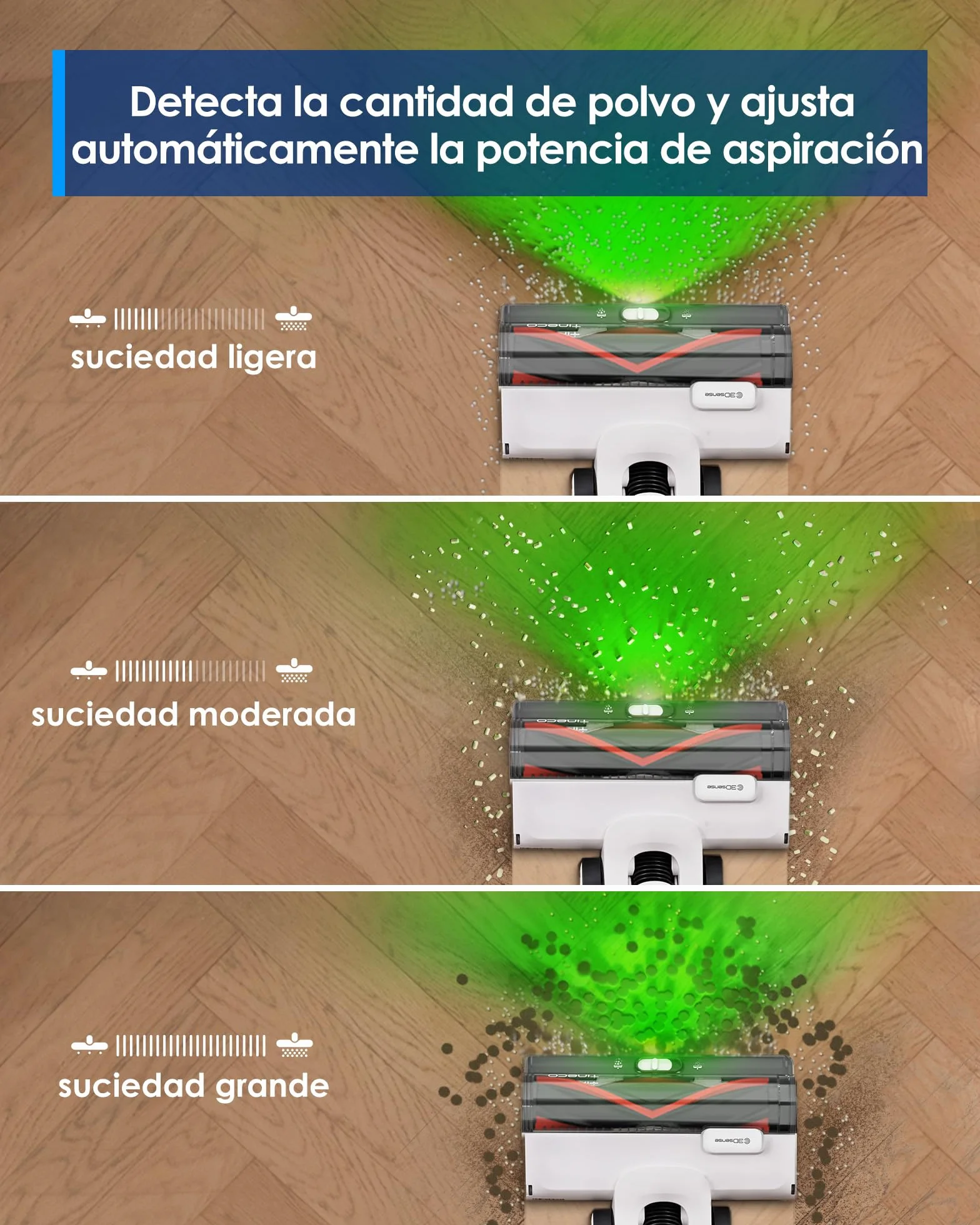 Tineco Pure One A50S Plus Aspiradora de Mano Sin Cable, 185W de Succión | Hasta 70Min de Autonomía, Contenedor de Basura Más Grande de 1L, Cepillo 3DSense, ZeroTangle