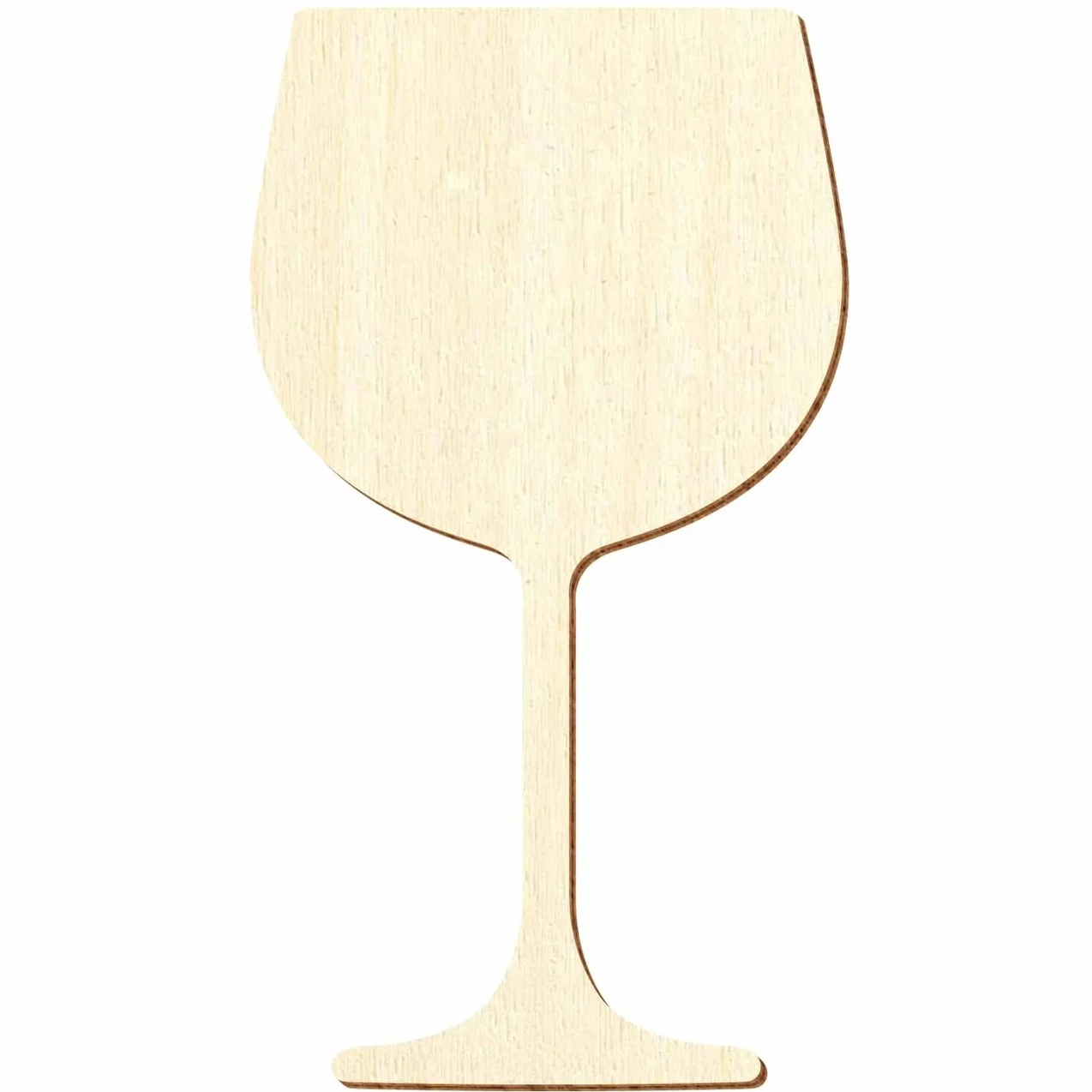 Copa de vino tinto de madera, 5-50 cm, paquete con: 100 unidades, altura: 8 cm de alto