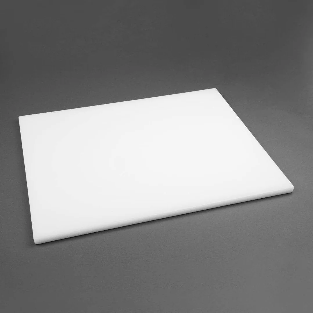 Hygiplas Tabla de cortar extragruesa en color blanco, baja densidad, 20 x 600 x 450 mm