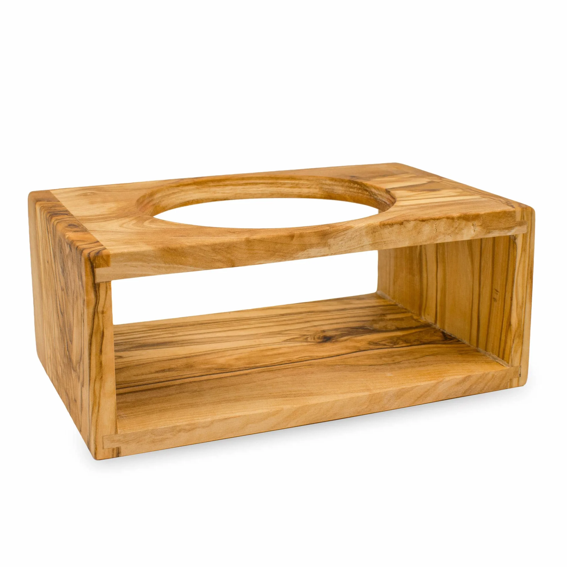 NATUREHOME Dispensador de jabón de diseño hecho de madera de olivo (compatible con nuestros dispensadores de cerámica).