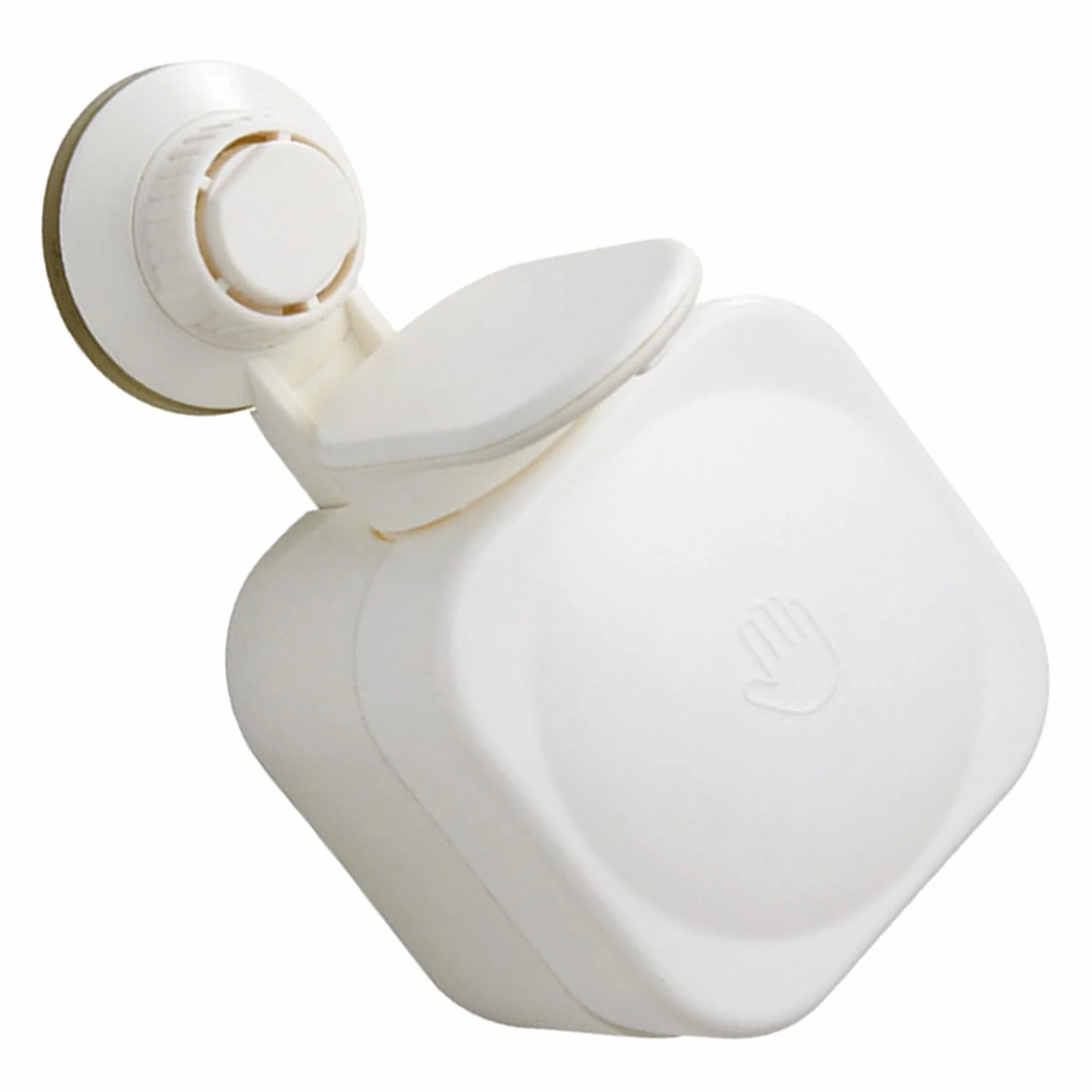 Dispensador de Jabón Líquido para Baño Ventosa, Fácil de Presionar y Dispensación Uniforme, Material Abs Blanco para Baños y Escuelas