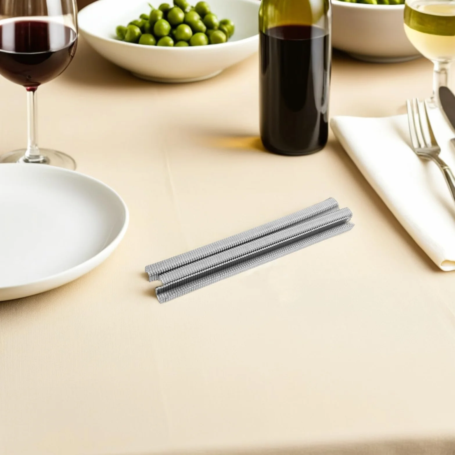 Veemoon Clips en U de Aluminio para Salchichas 506 Unidades, Pinzas Resistentes para Máquina Cortadora de Salchichas, Accesorios de Cierre para Embutidos y Procesamiento Seguro de Carne