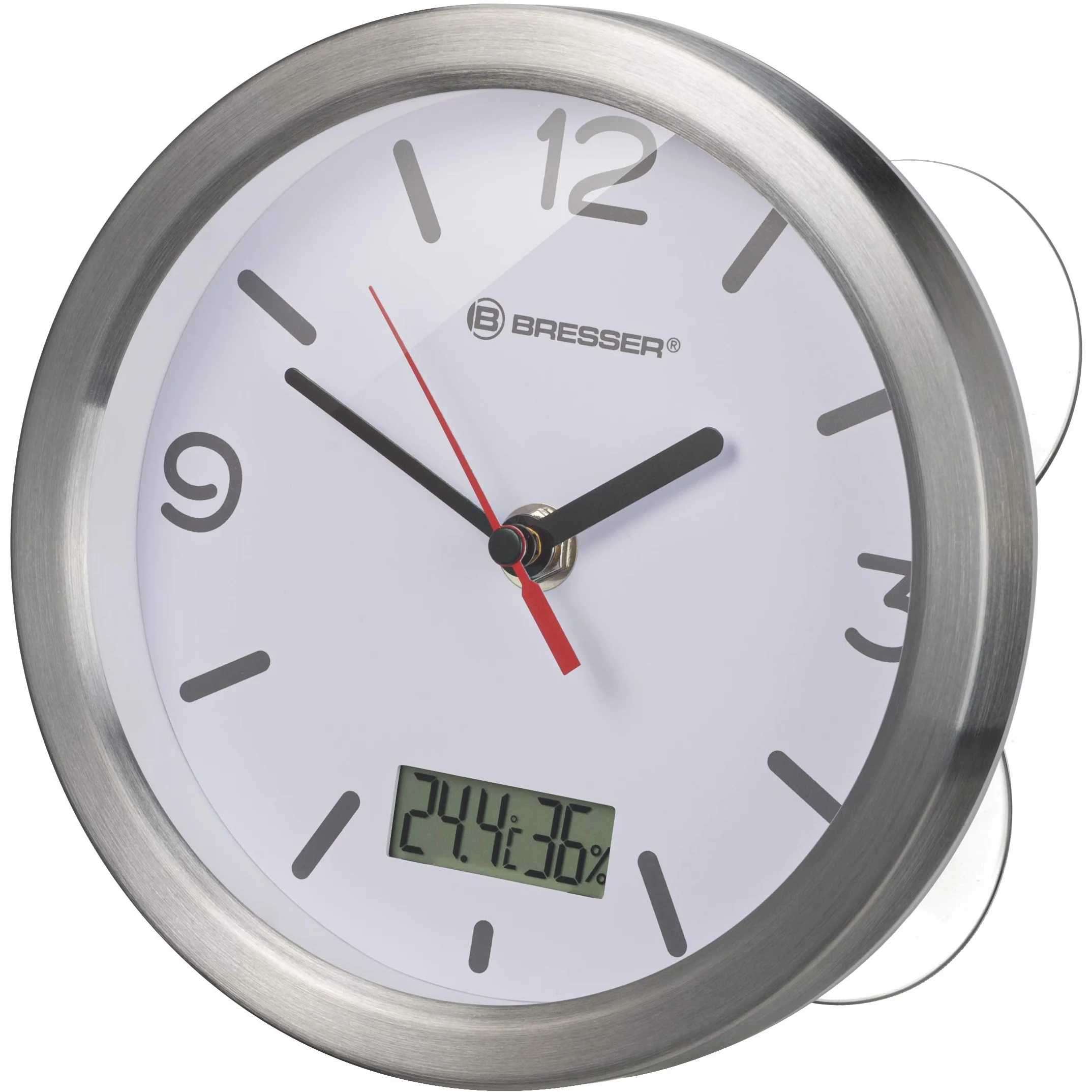 Bresser Reloj de baño 17 cm Blanco