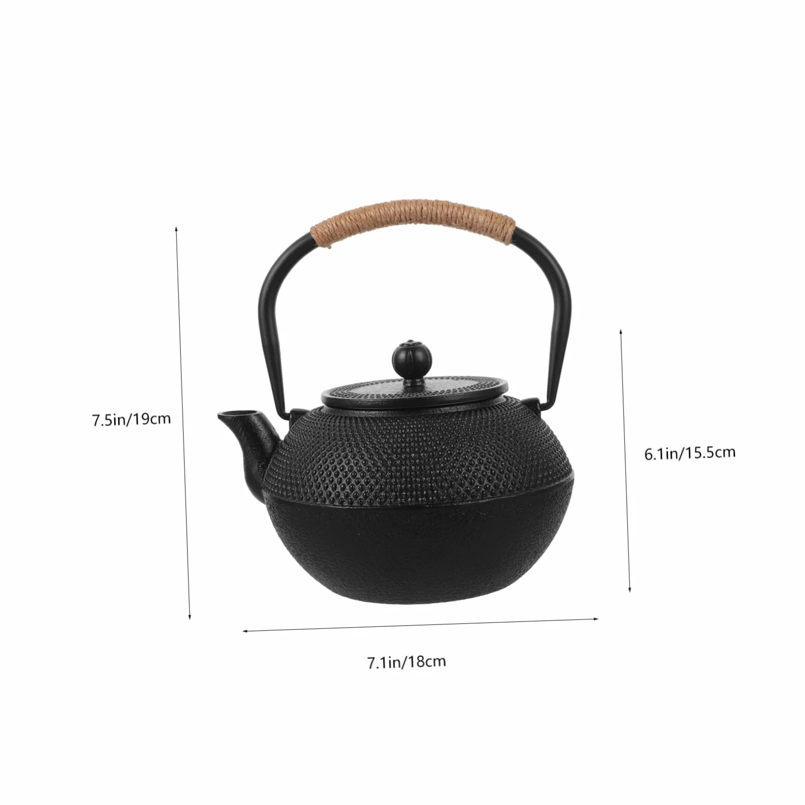 PRETYZOOM Tetera De Hierro Japonesa De Tetera Para Estufa Tapa Para Preparar Té La Cocina