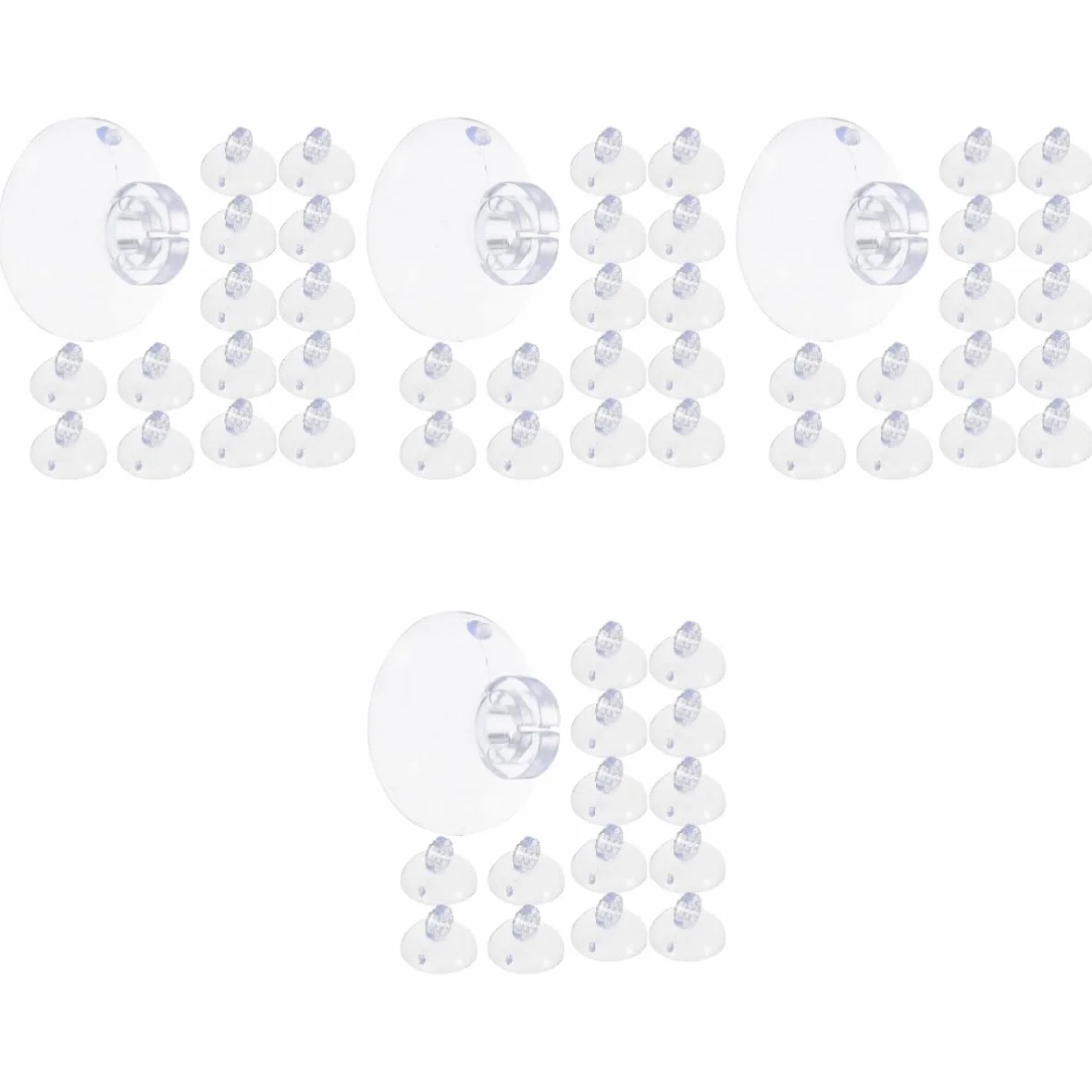 PRETYZOOM 4 Juegos Mini Ventosa Soportes De Luz De Navidad Ventosas Navideñas Suction Cup Hooks Caseta Esterior Guirnalda Luces Interior Guirnalda Luces Exterior Pinzas De Luz 200 Uds * 4