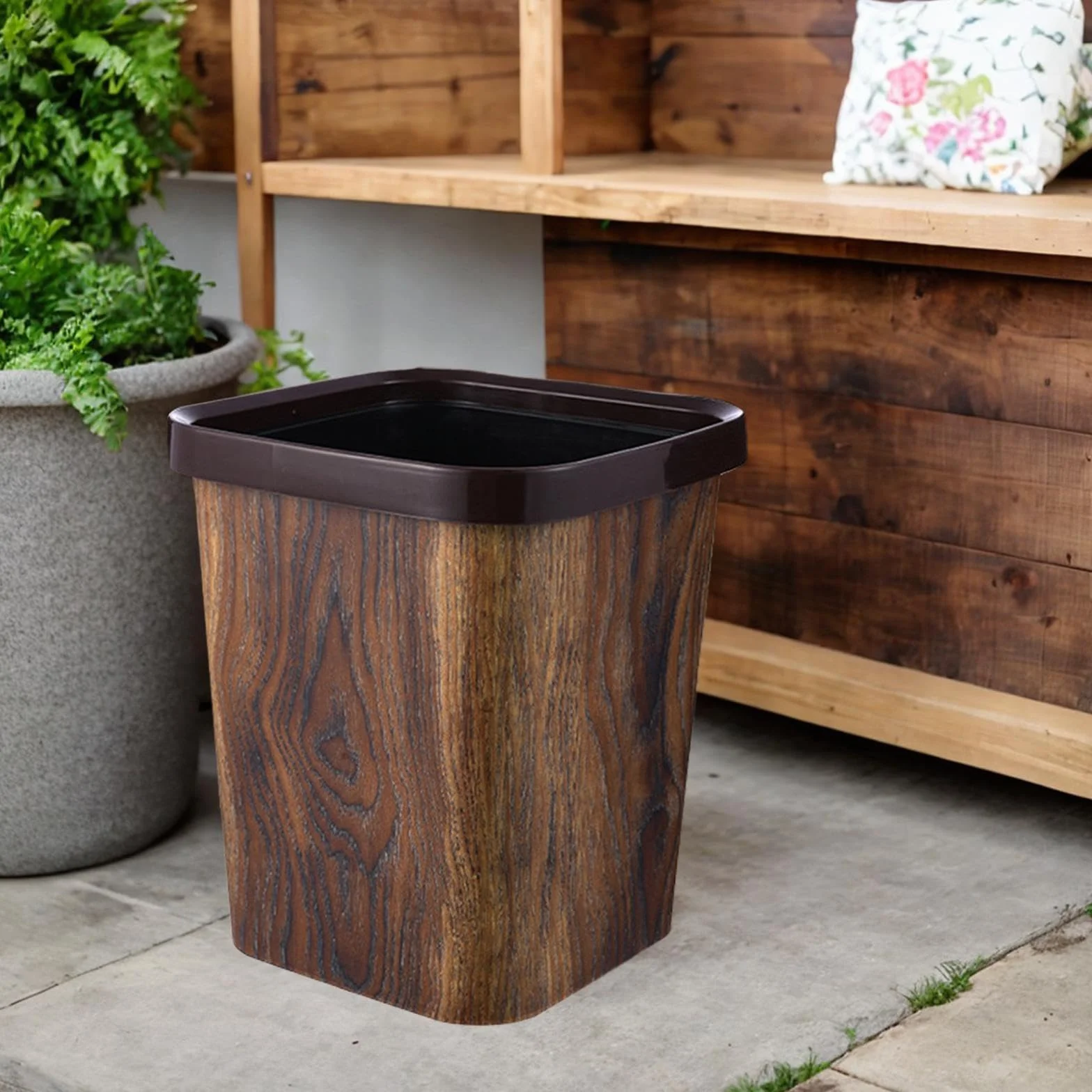 MagiDeal Contenedor de Basura Interior Sin Tapa Papelera Grande 12L