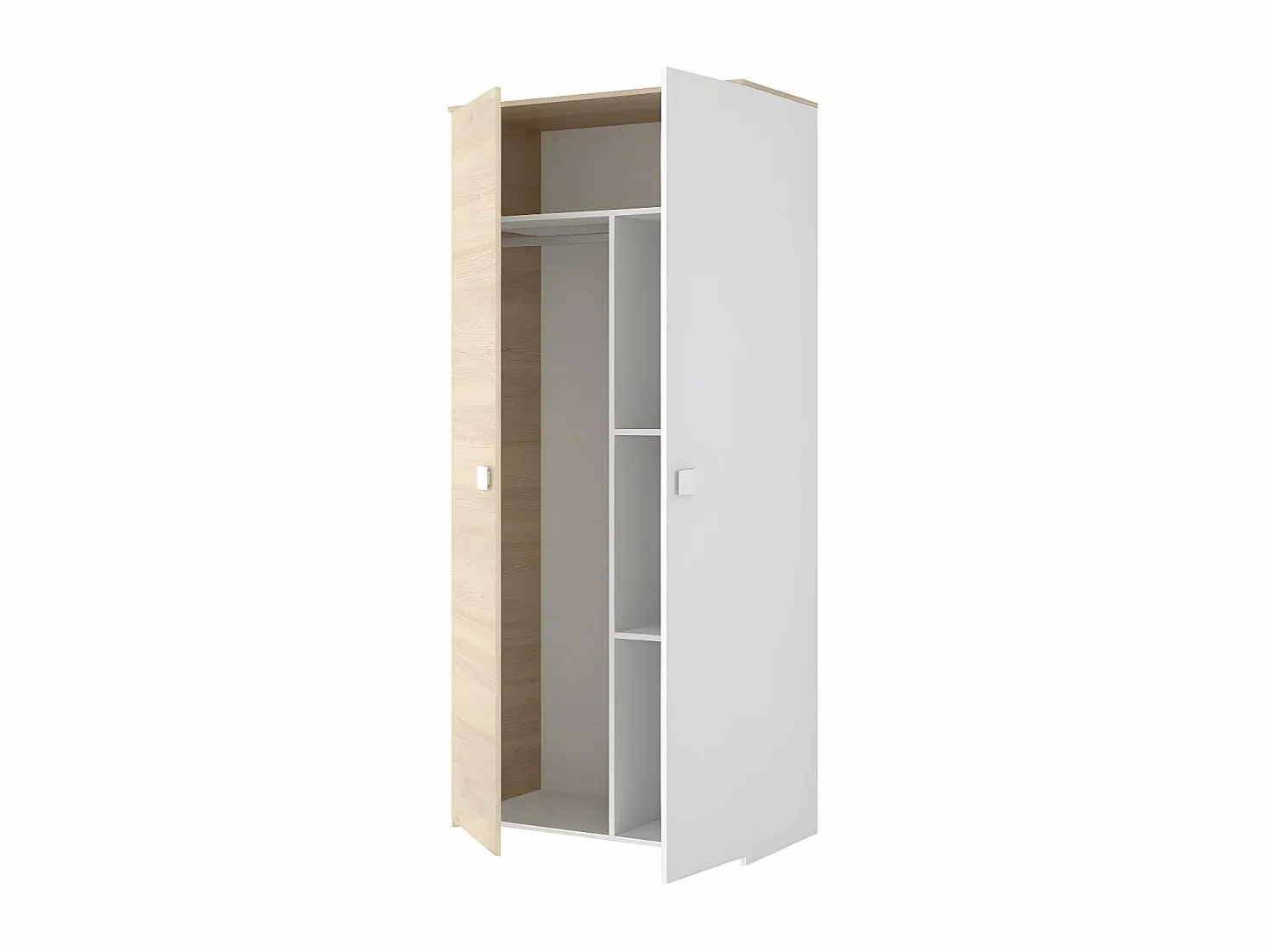 DEKIT GRUPO RIMOBEL Dina Armario Juvenil, Tableros de partículas, Blanco, Normal