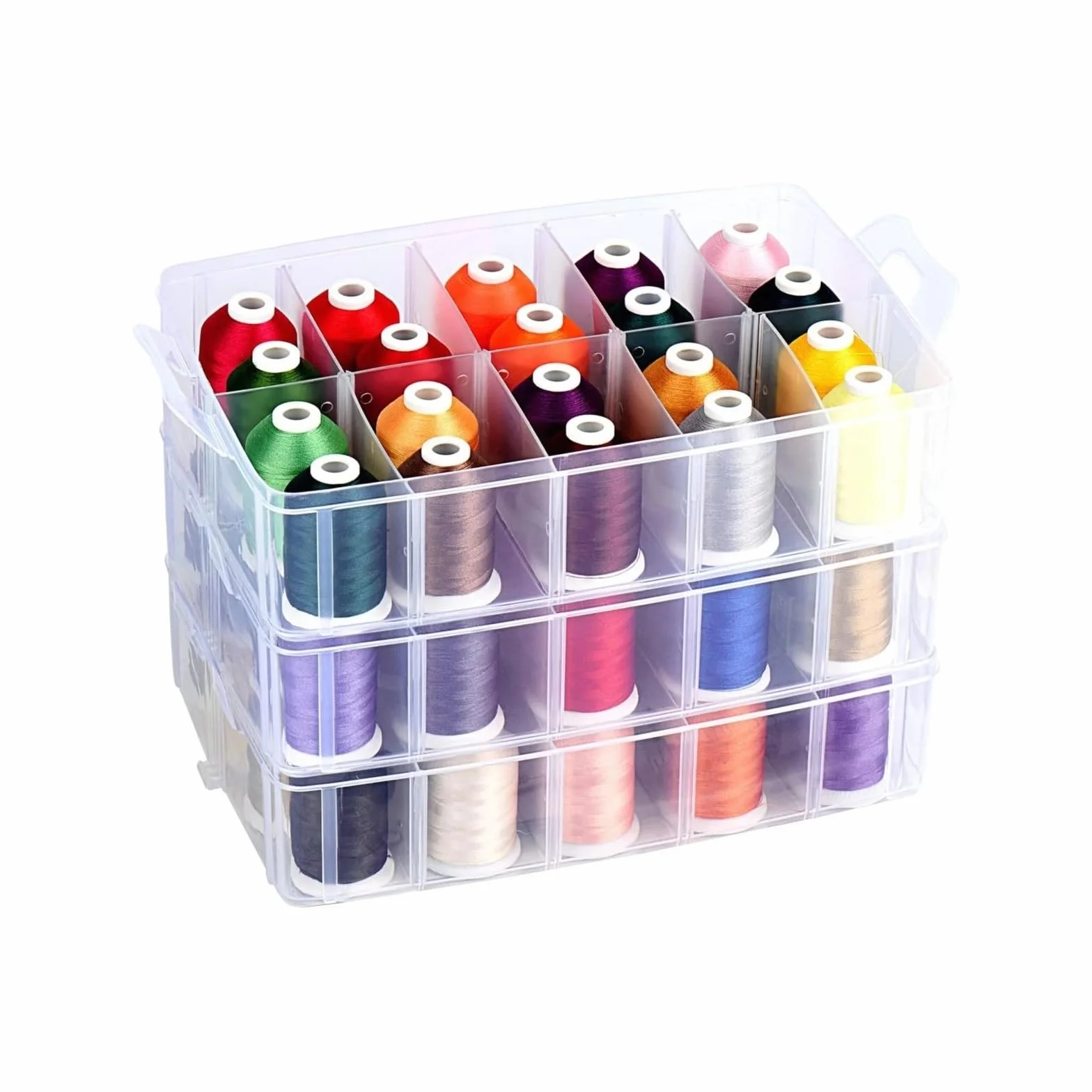 Kit de hilo bordar 63 colores, juego costura for máquinas