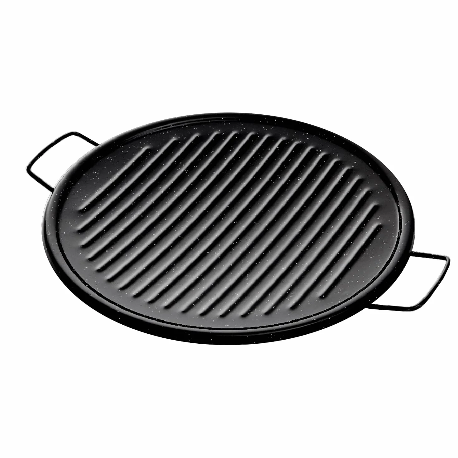COMBOI Kit Paellero-Quemador de gas butano 40 cm de 2 fuegos, paellera de 46 cm + asador grill 46 cm, Soporte Patas reforzadas, nivel, delantal, libro de recetas digital.