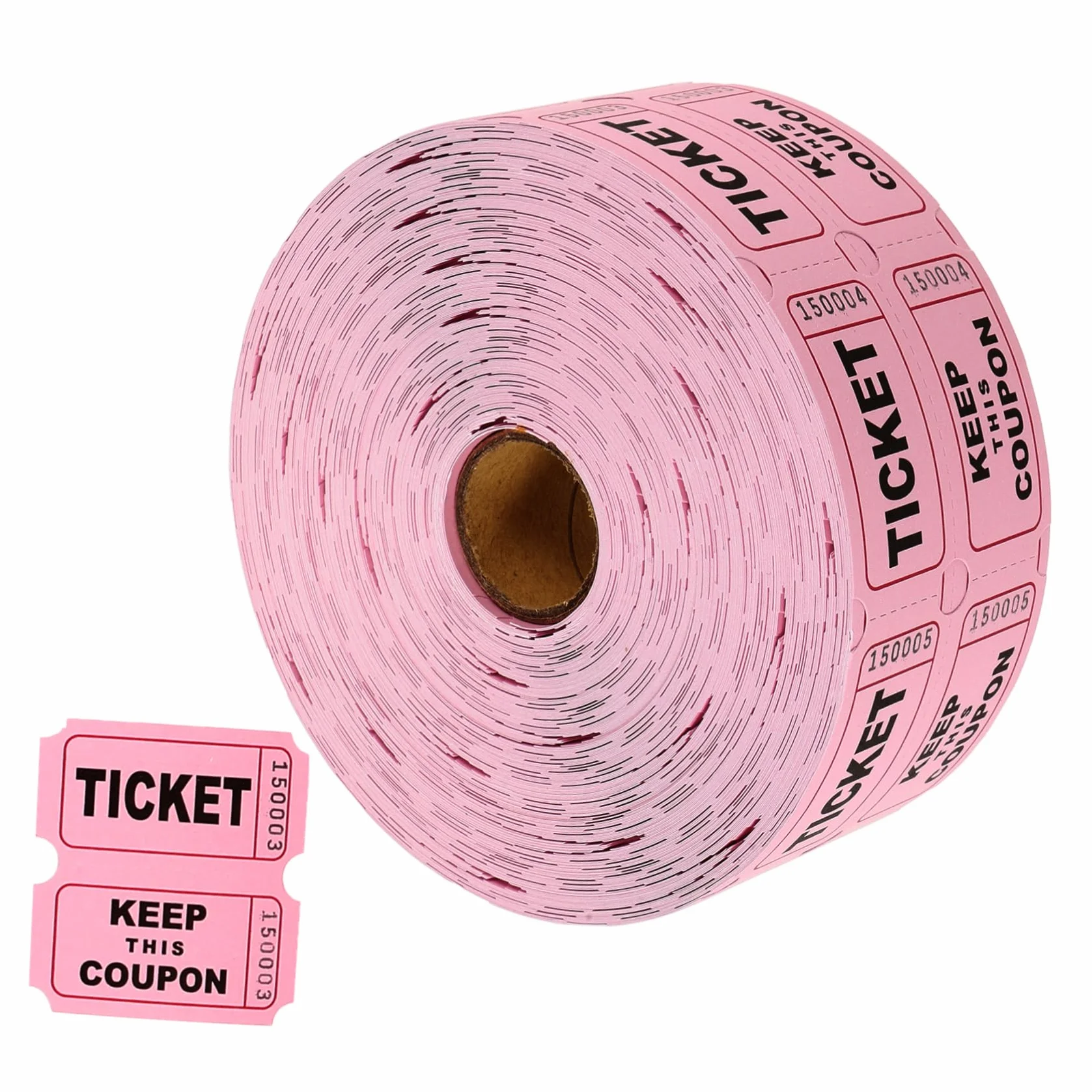 TOPBATHY 4 Rollos boletos para la rifa de boletos entradas para la fiesta boletos de papel Entradas para eventos Boletos de puerta entradas para fiesta tickets for events rosa