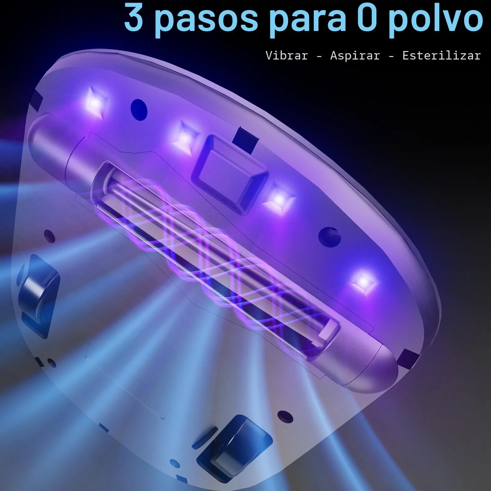 CREATULIZE Robot X1, Aspirador de Acaros, Navegación Inteligente, Limpieza Automática de Cama, Manos Libres, Detección de Bordes, Cuatro Modos de Limpieza, 55dB Silencioso, Succión de 14AW