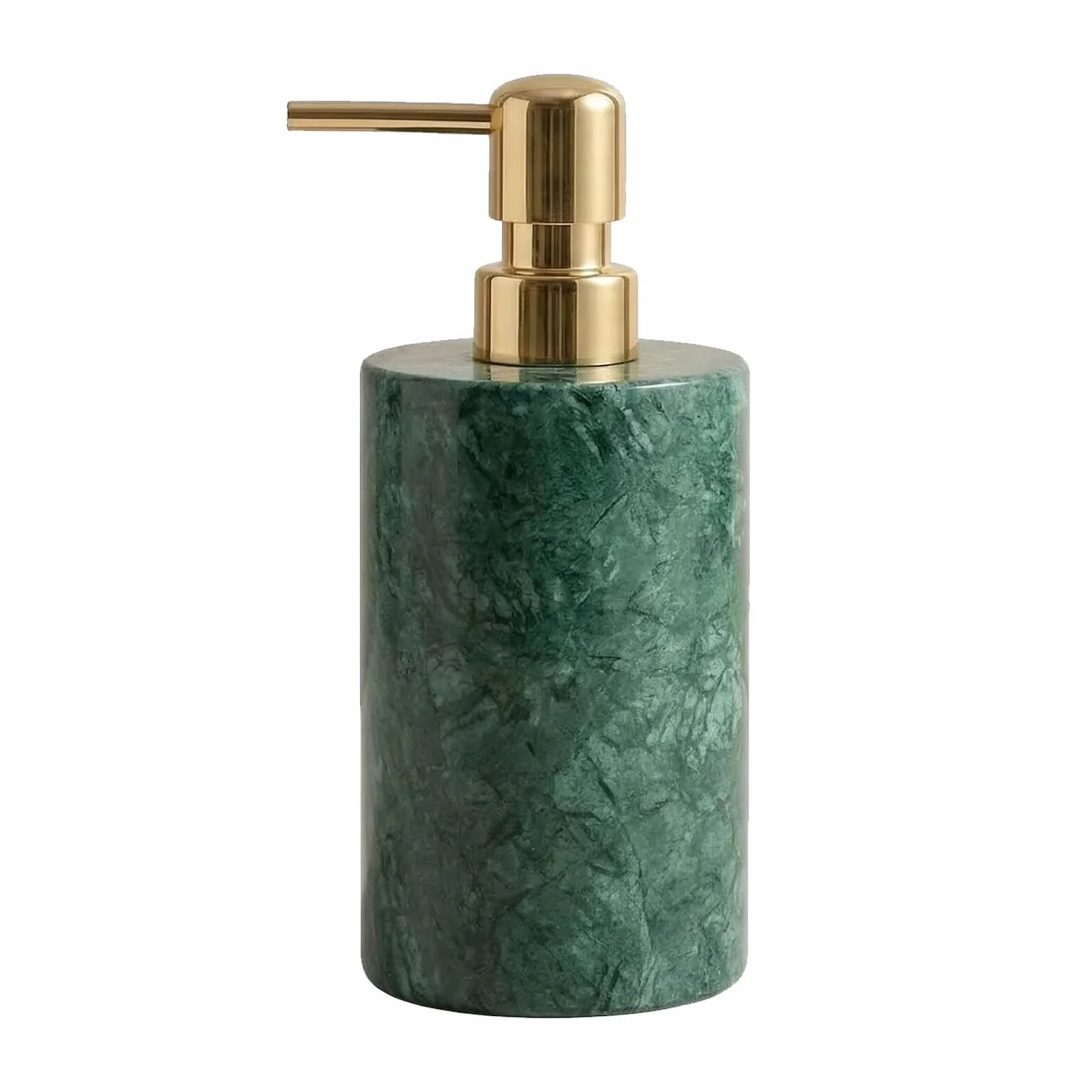 Dispensador de jabón de mármol, dispensador de jabón de manos para baño, cocina, encimera, dispensador de loción y jabón líquido (1, verde)