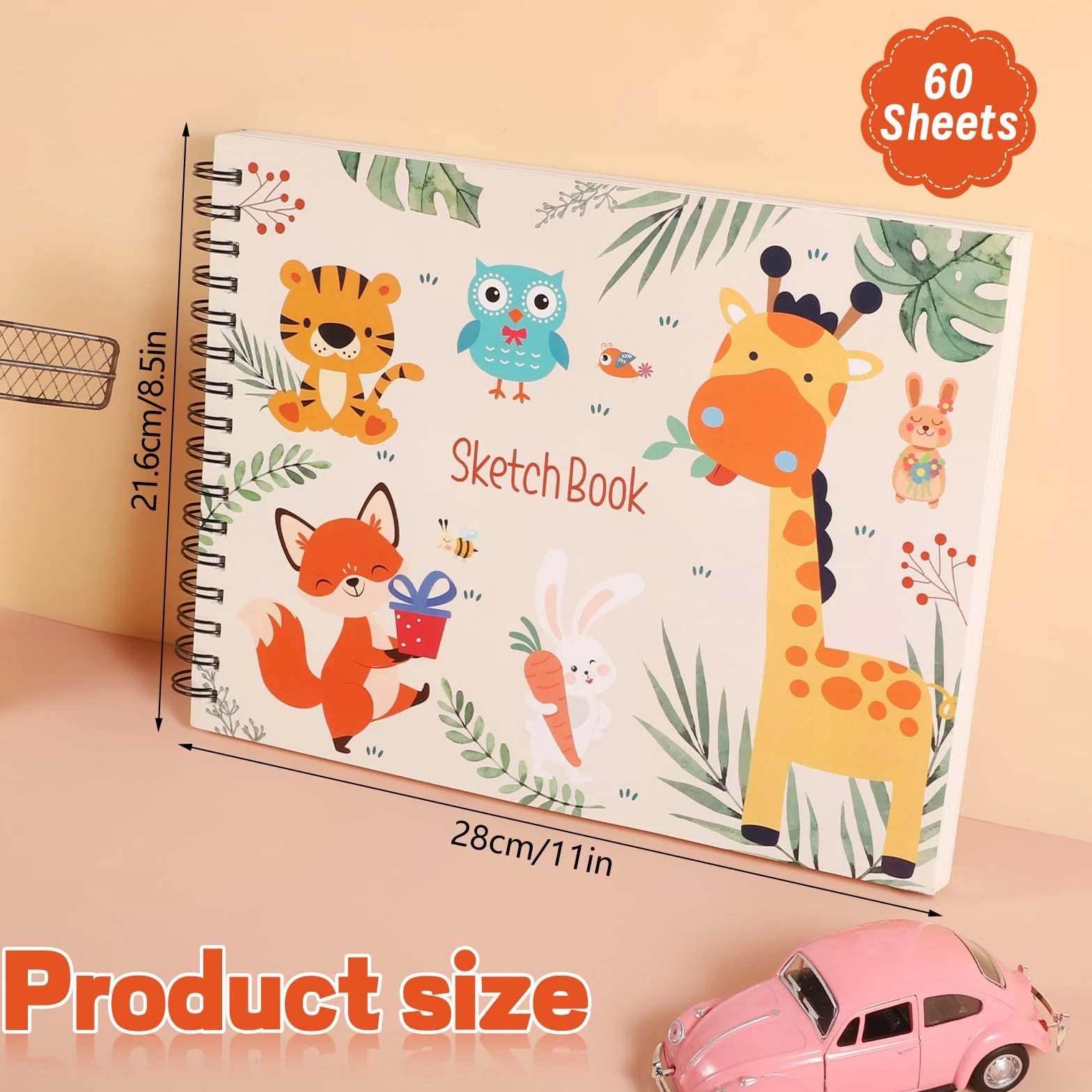 Cuaderno de Dibujo Niños A4 Espiral Bloc Dibujo Regalo Principiantes Pintura